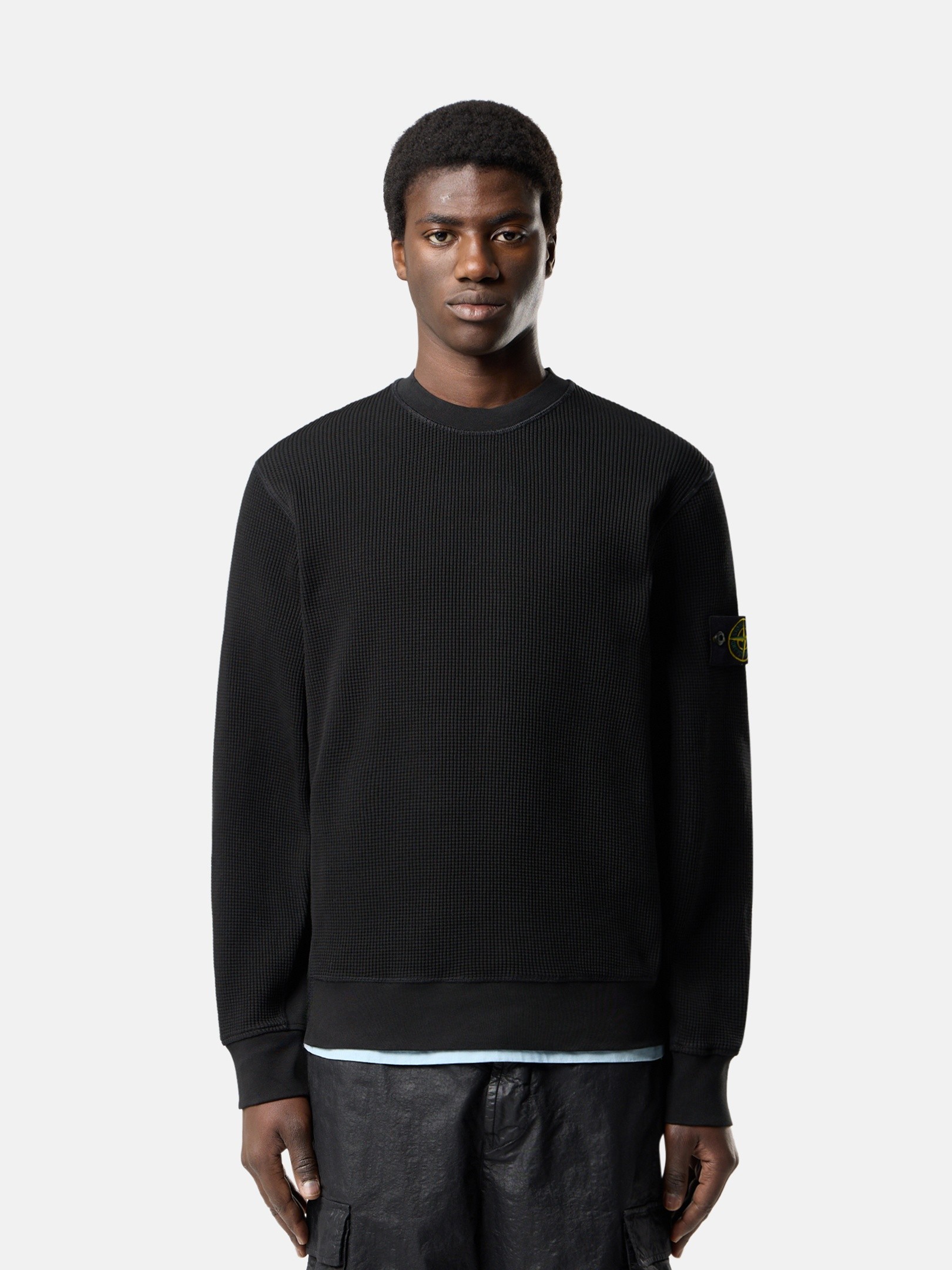 Black Regular-fit crewneck sweatshirt 6100056 ORGANIC COTTON
