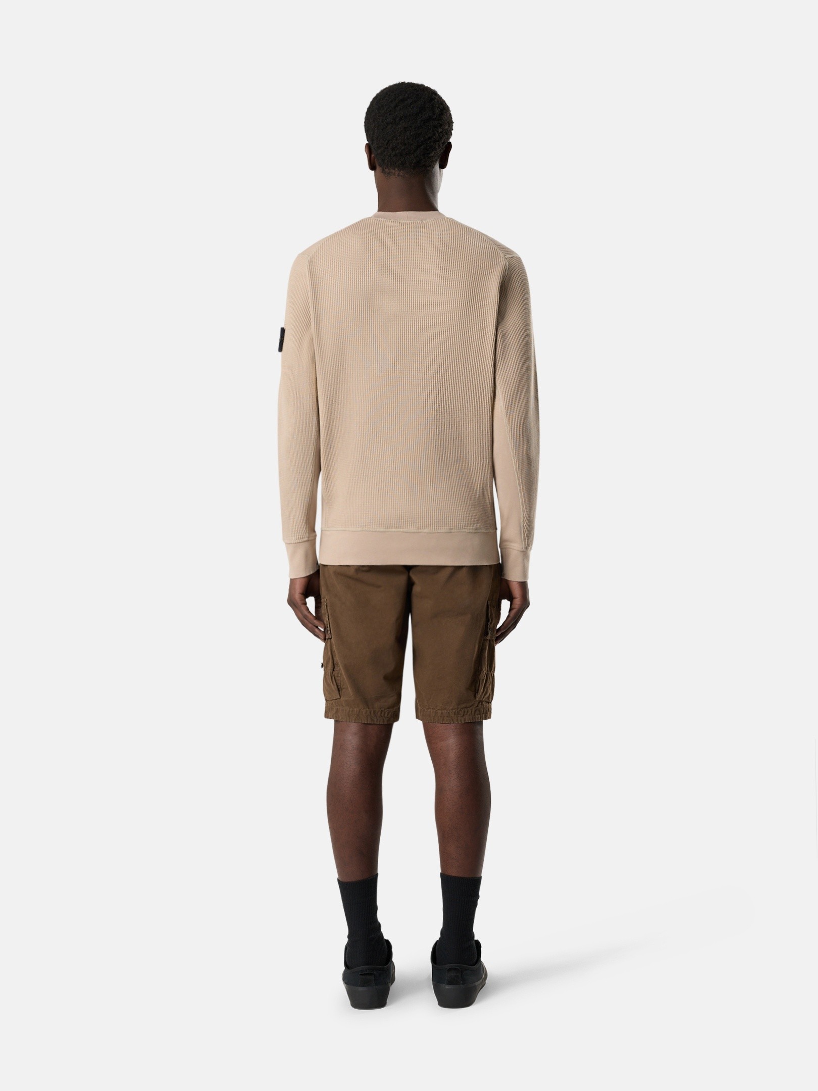 STONE  フード付きスウェットシャツ ベージュ フード付きスウェットとラウンドネックスウェット | Stone Island