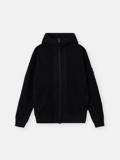 ブラック レギュラーフィット ジップアップ スウェットパーカー