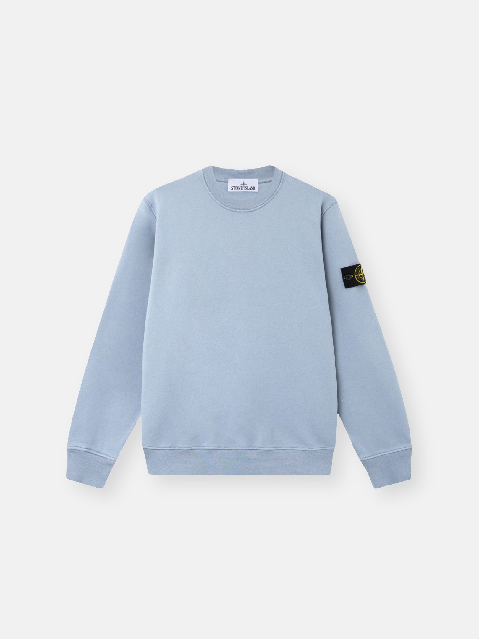 Avio Blue Regular-fit crewneck sweatshirt with raglan sleeves