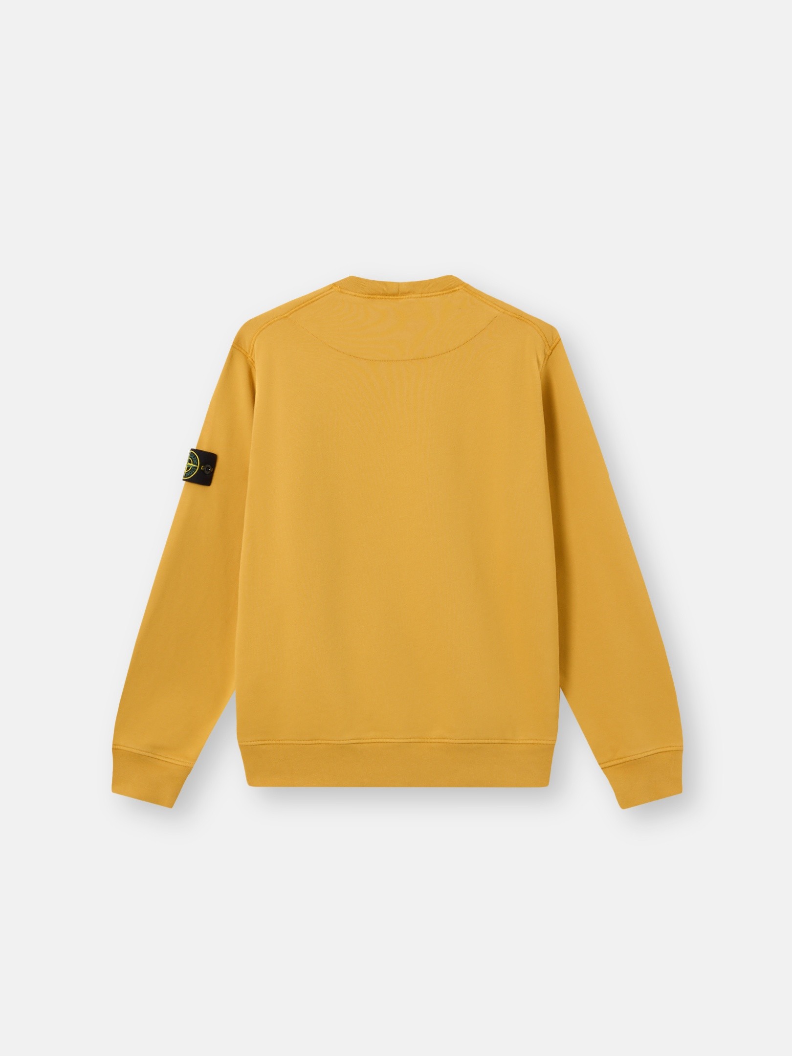 Mustard Regular-fit crewneck sweatshirt with raglan sleeves