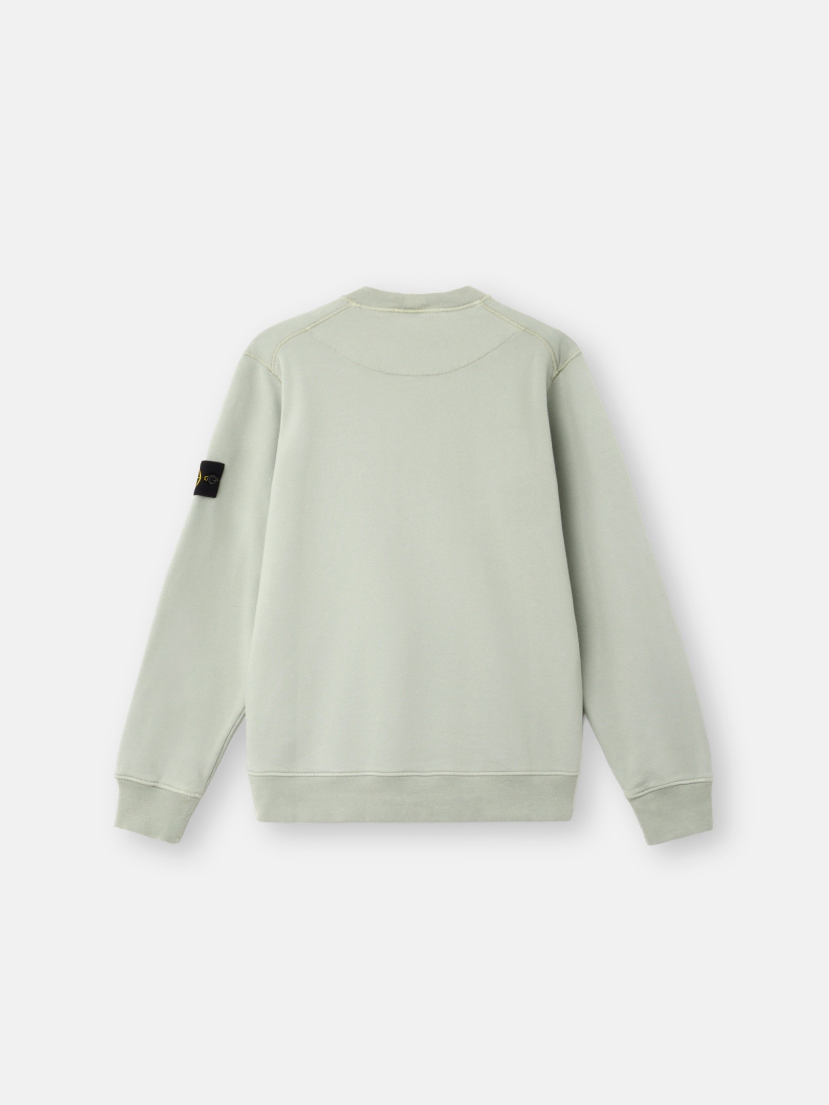 Sage Green Regular-fit crewneck sweatshirt with raglan sleeves