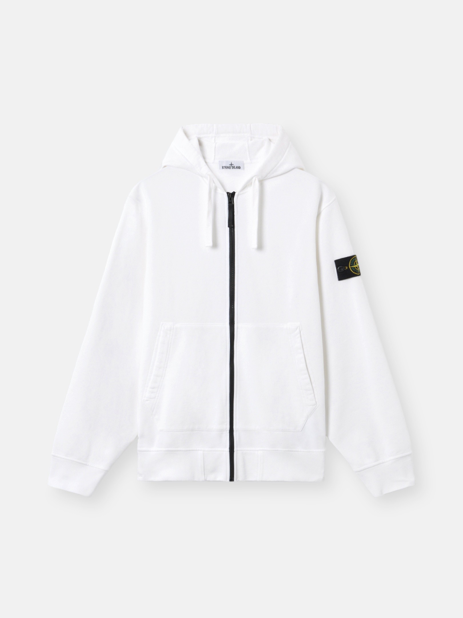 Белый 6100061 ORGANIC COTTON FLEECE Regular-fit zip-up hooded