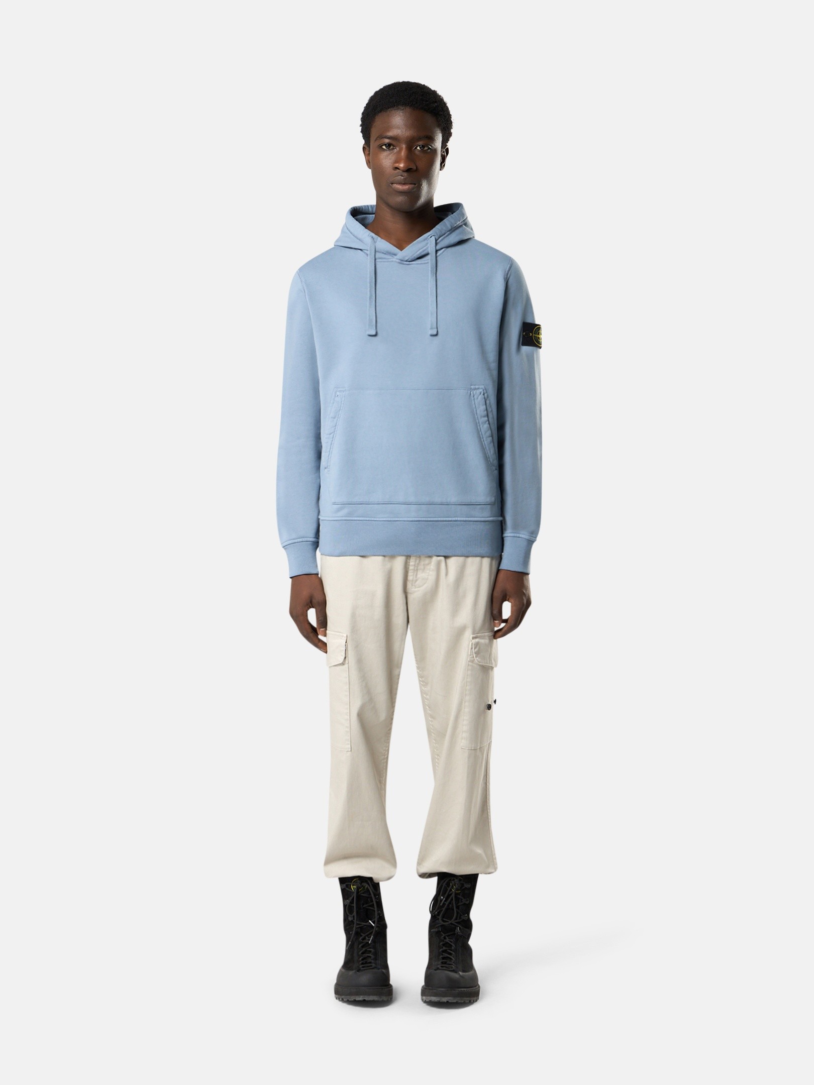 STONE  4100118 フード付きジャケットXL STONE ISLAND (ストーンアイランド) バックル付きフード ロゴパッチ
