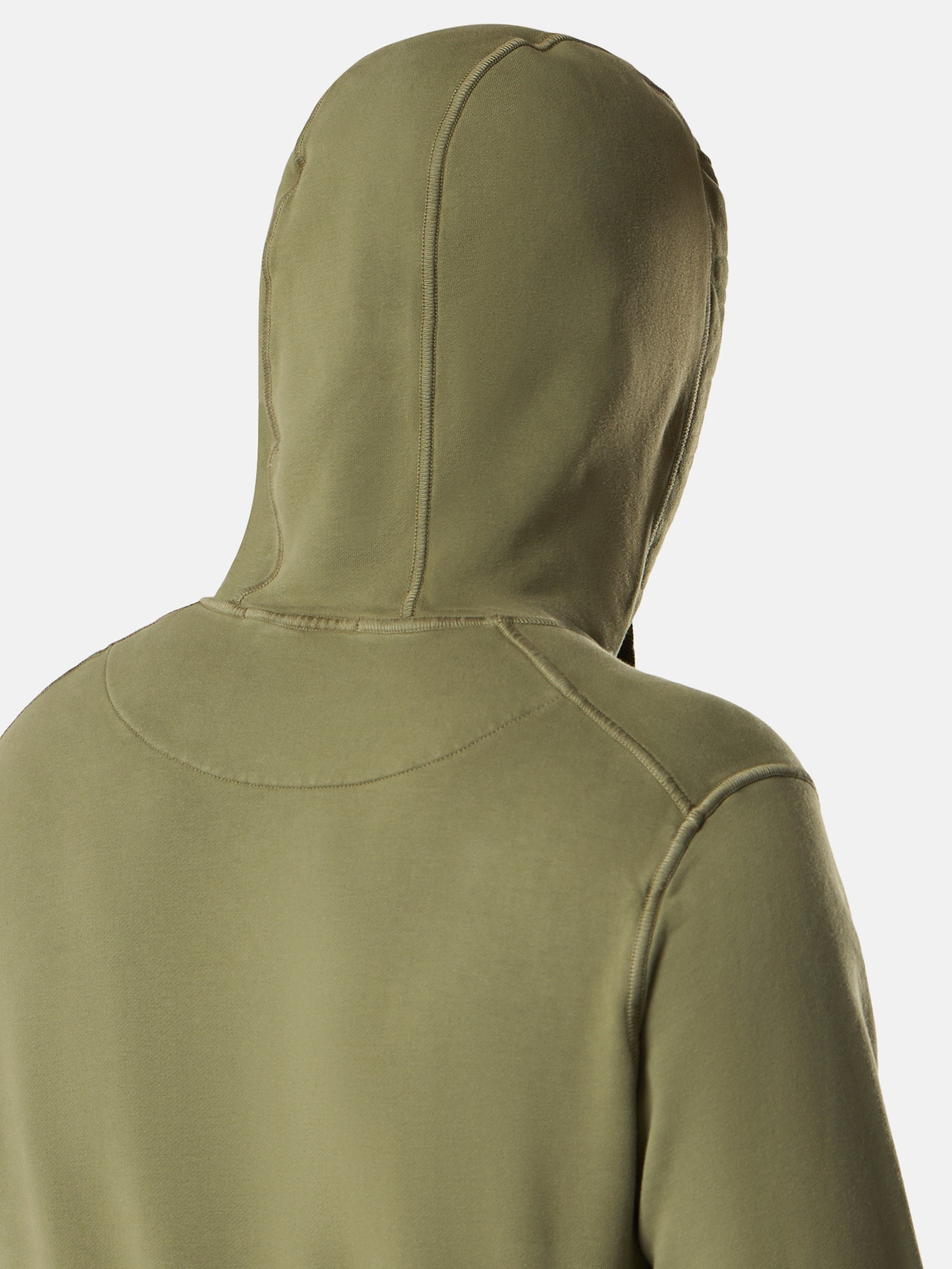 Military Green Regular-fit hooded sweatshirt with pouch pocket