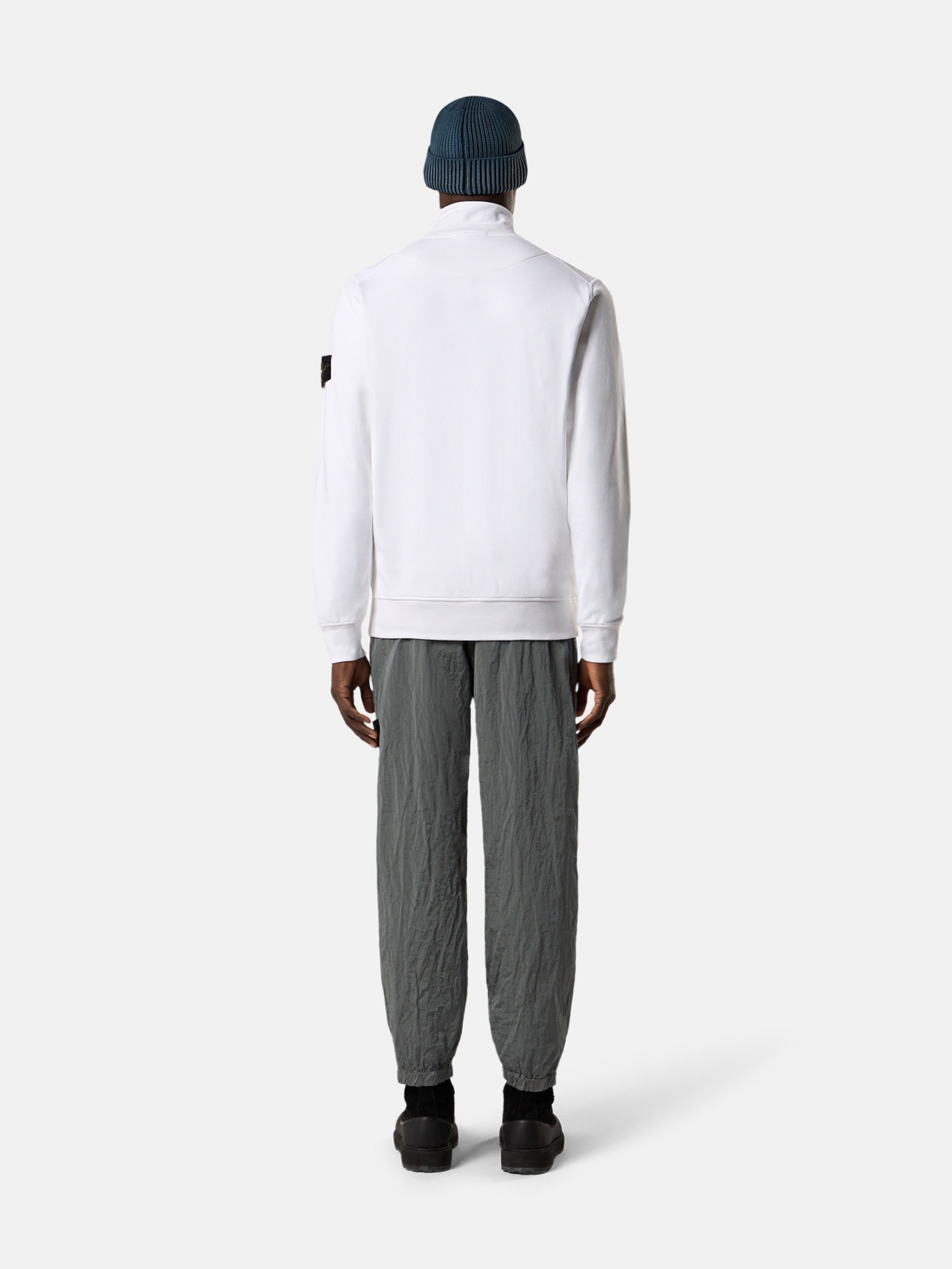 White Regular-fit track jacket with pockets 6100063 ORGANIC COTTON