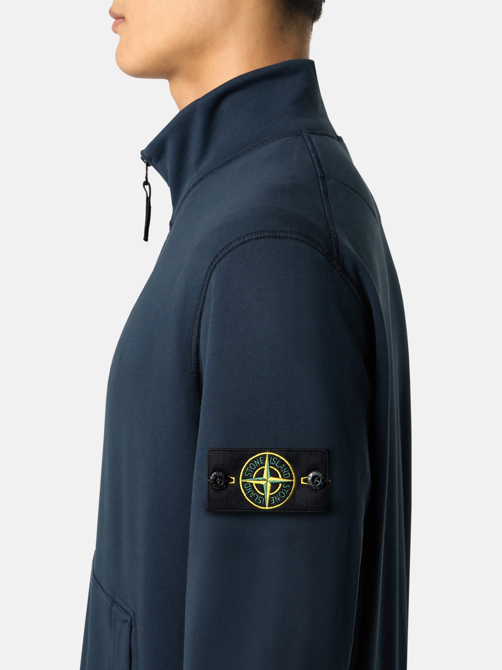Navy Blue Regular-fit track jacket with pockets 6100063 ORGANIC