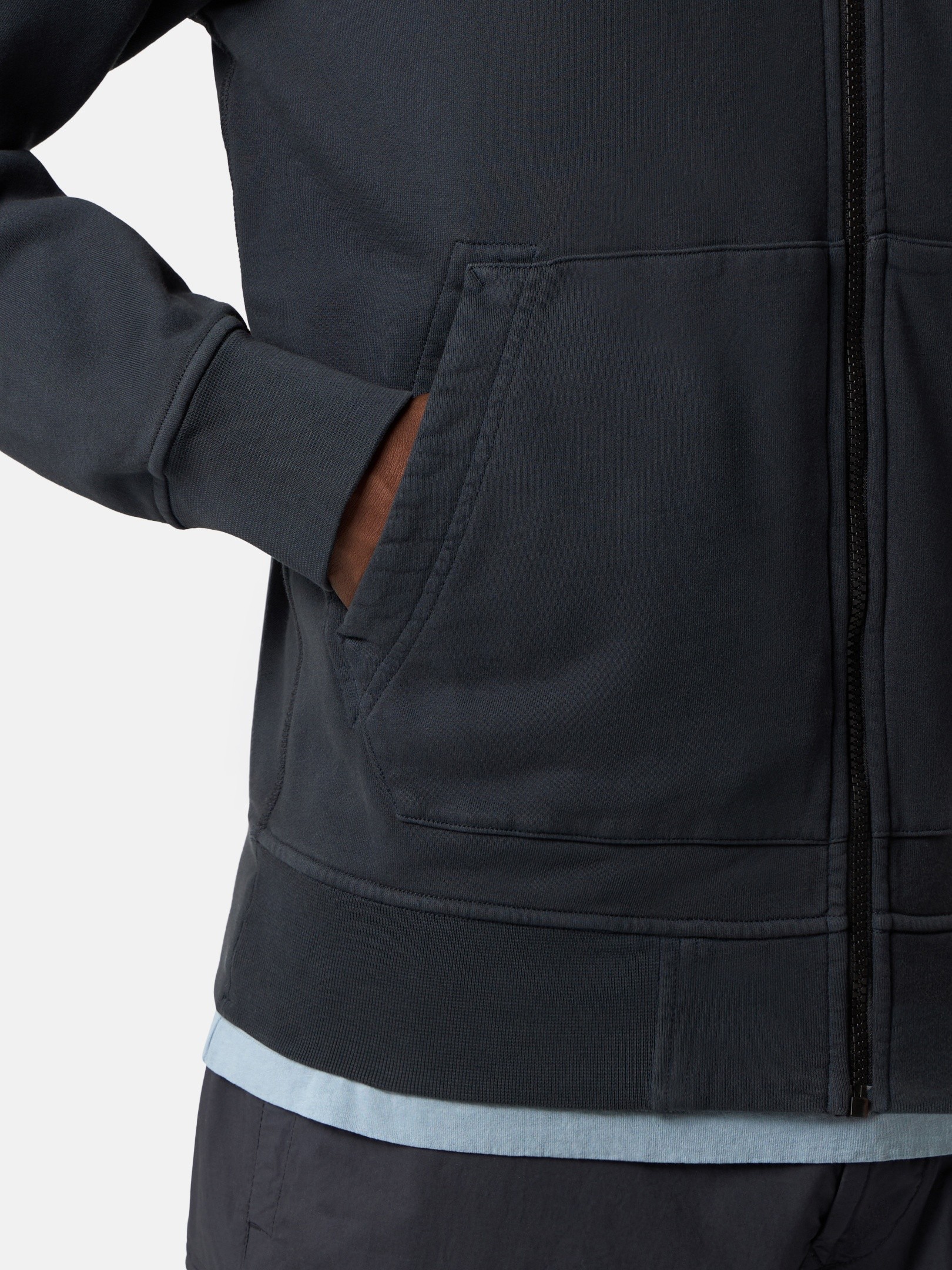 Navy Blue Regular-fit track jacket with pockets 6100063 ORGANIC