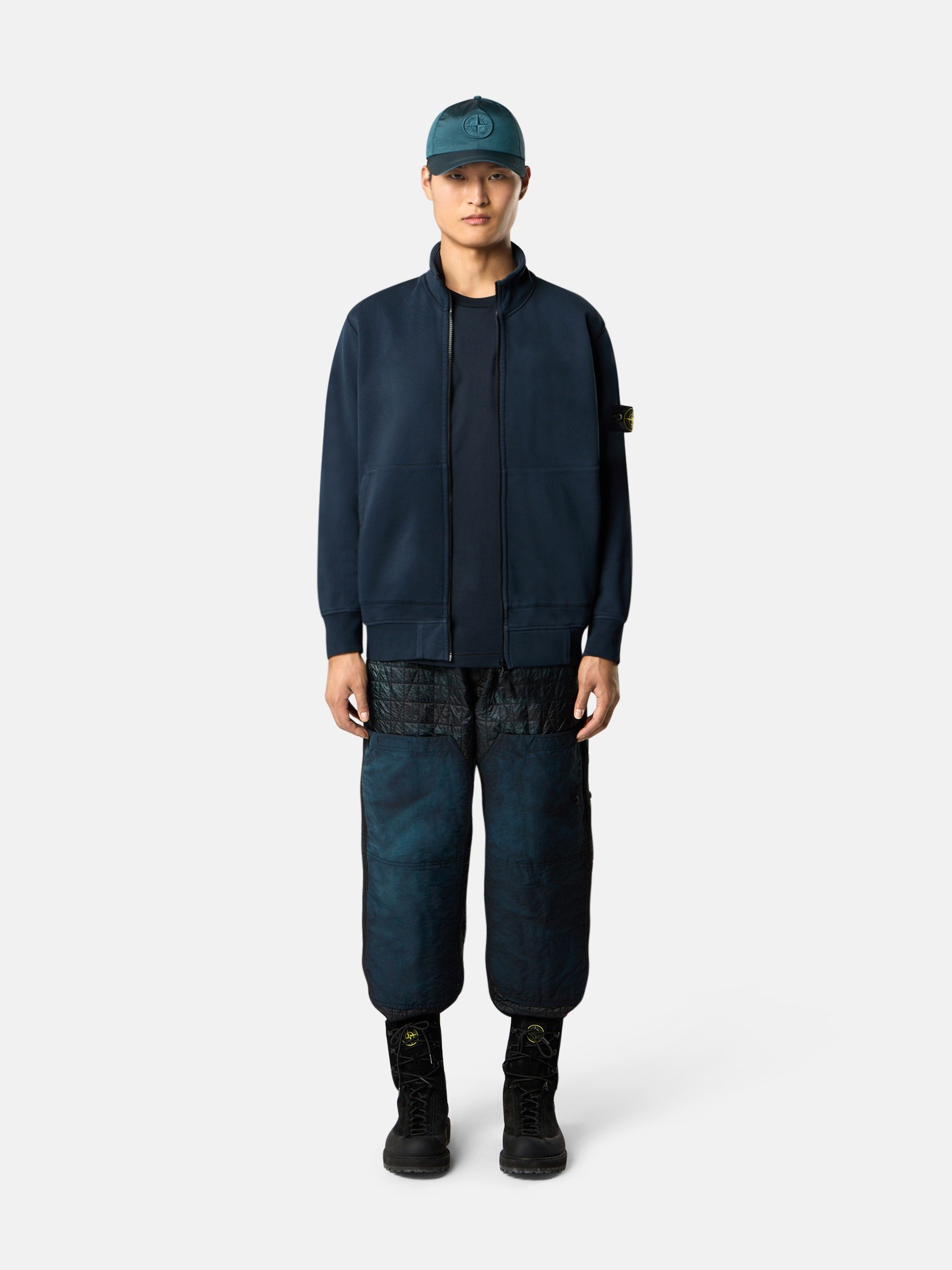 Navy Blue Regular-fit track jacket with pockets 6100063 ORGANIC