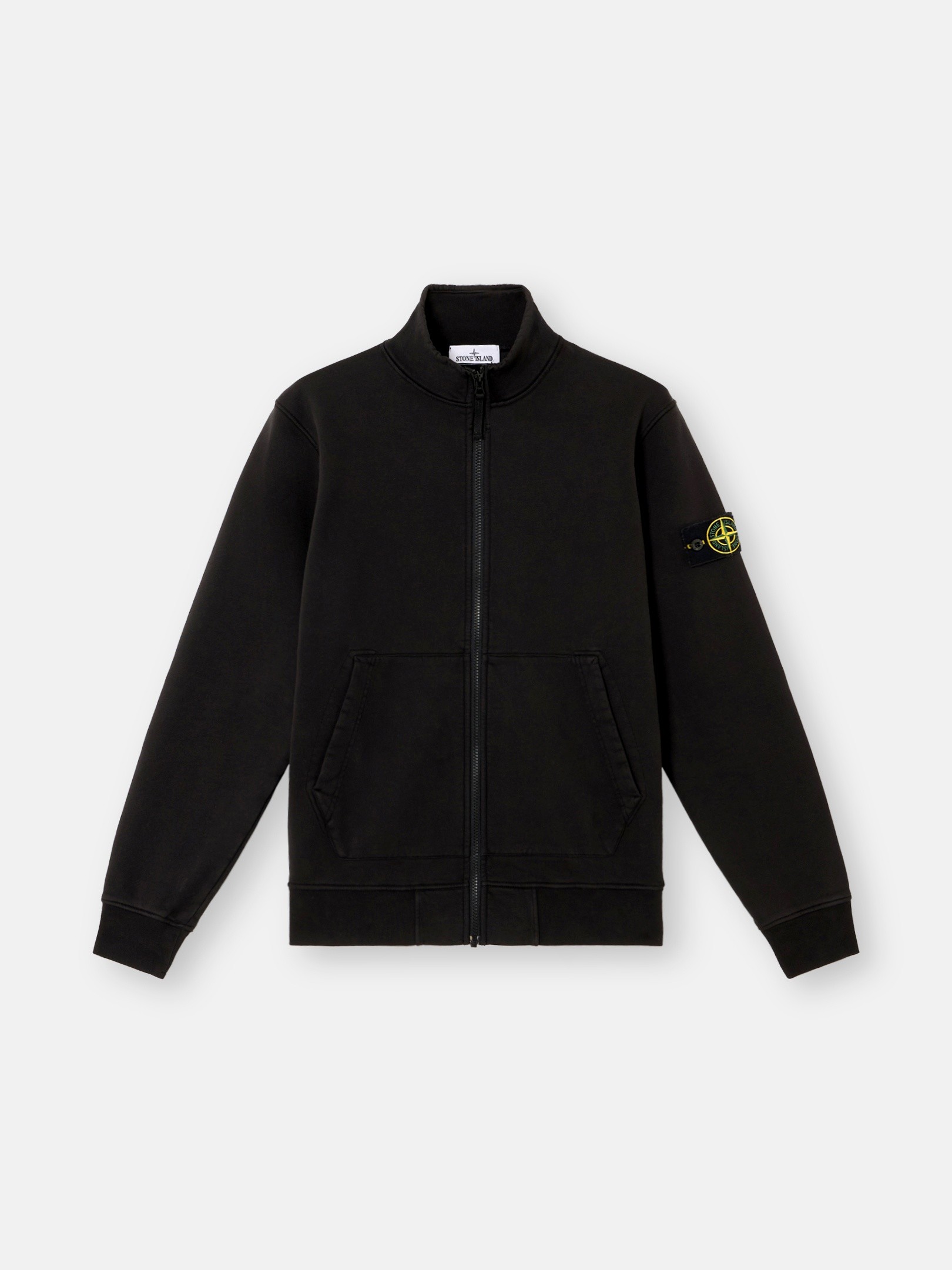 Black Regular-fit track jacket with pockets 6100063 ORGANIC COTTON