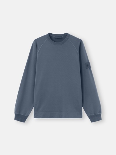 Slate Blue Regular-fit crewneck sweatshirt with raglan sleeves