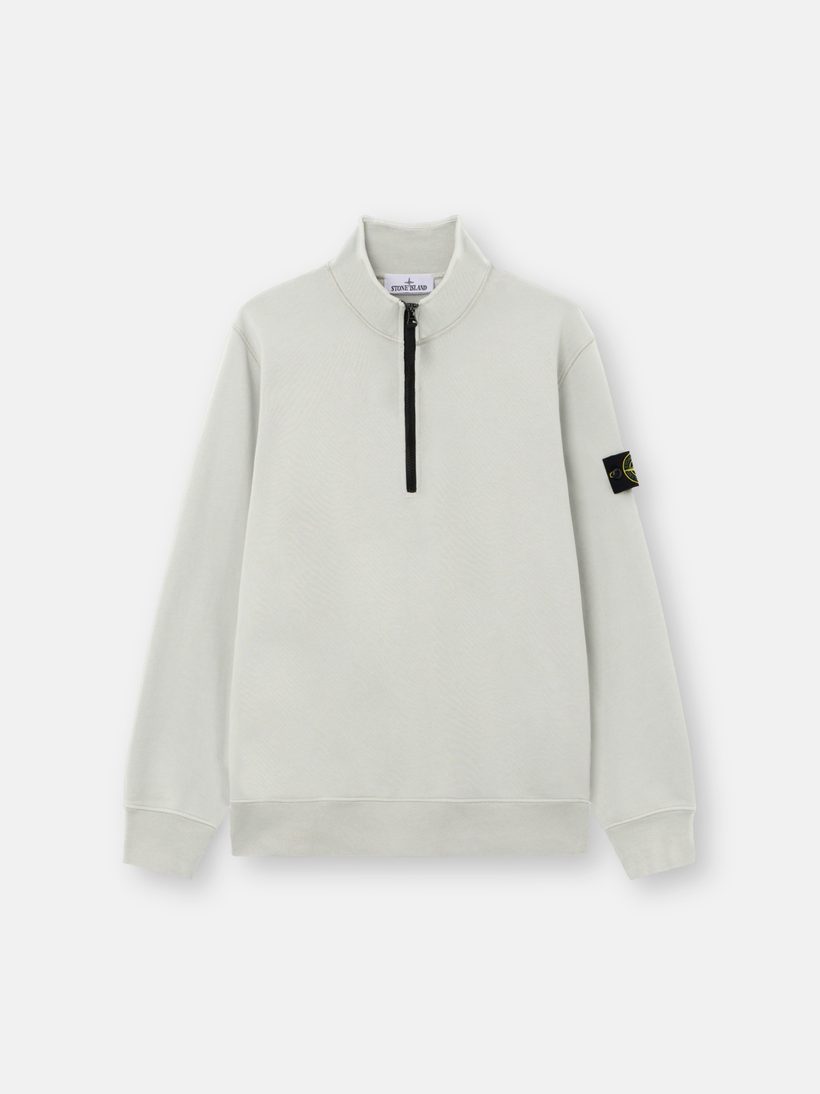 Sage Green Regular-fit half-zipper sweatshirt 6100070 ORGANIC 