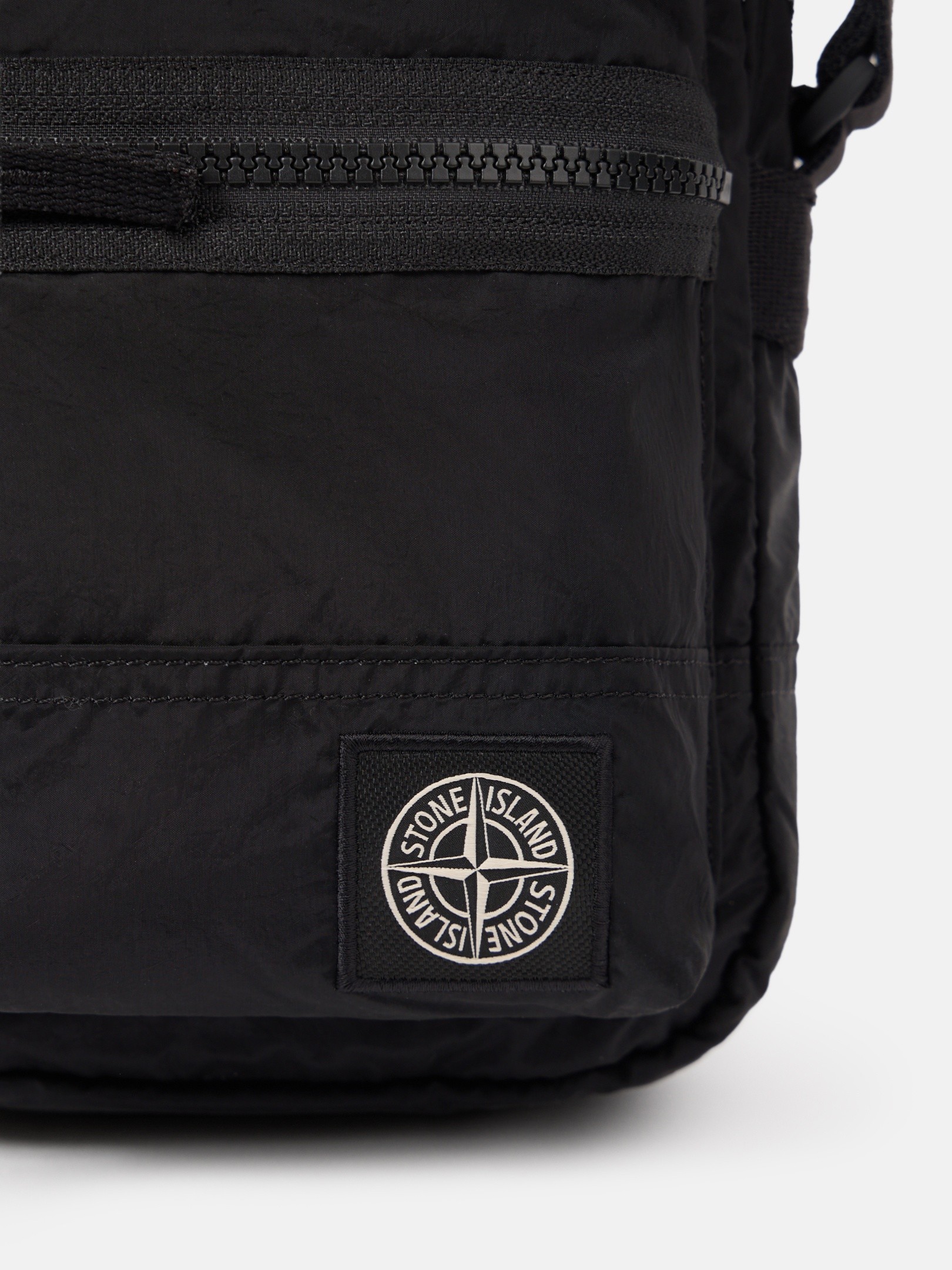 Black Pouch bag with adjustable strap 9200015 COATED NYLON METAL