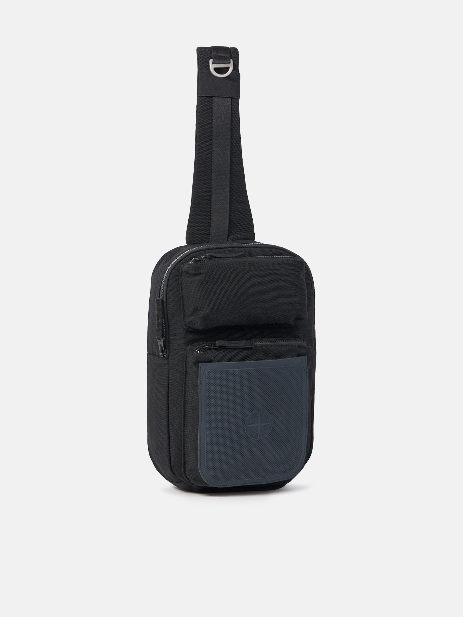 Navy Blue Sling bag with archive-inspired pocket 9200030 NYLON