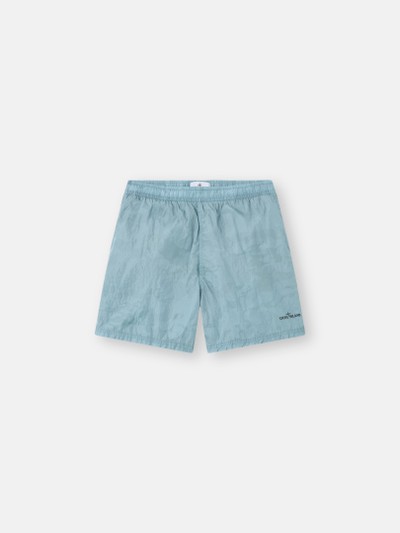 Dust Blue Loose-fit mid-length swim shorts B100002 WATER REACTIVE