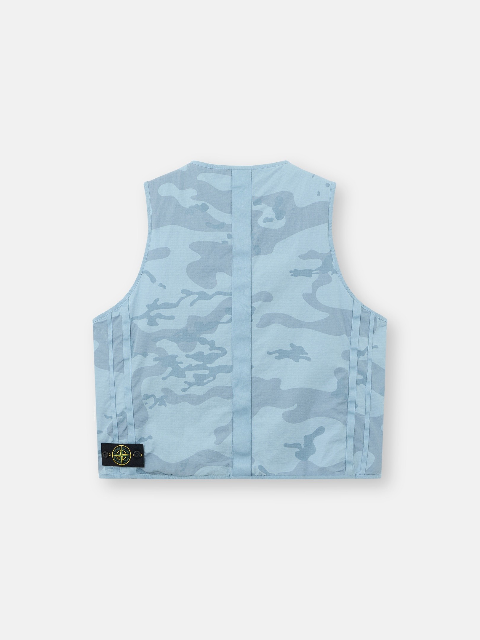 Dust Blue Utility vest with pockets and anti-drop G100006 FADED