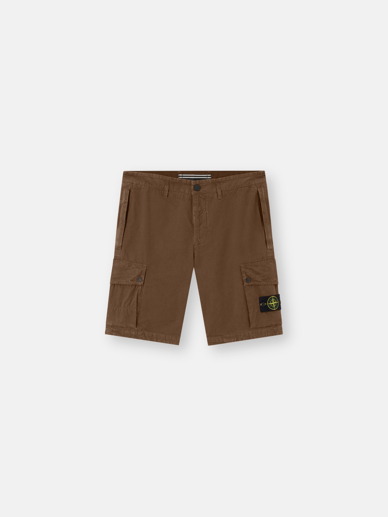 STONE ISLAND Khaki pocket cargo shorts|