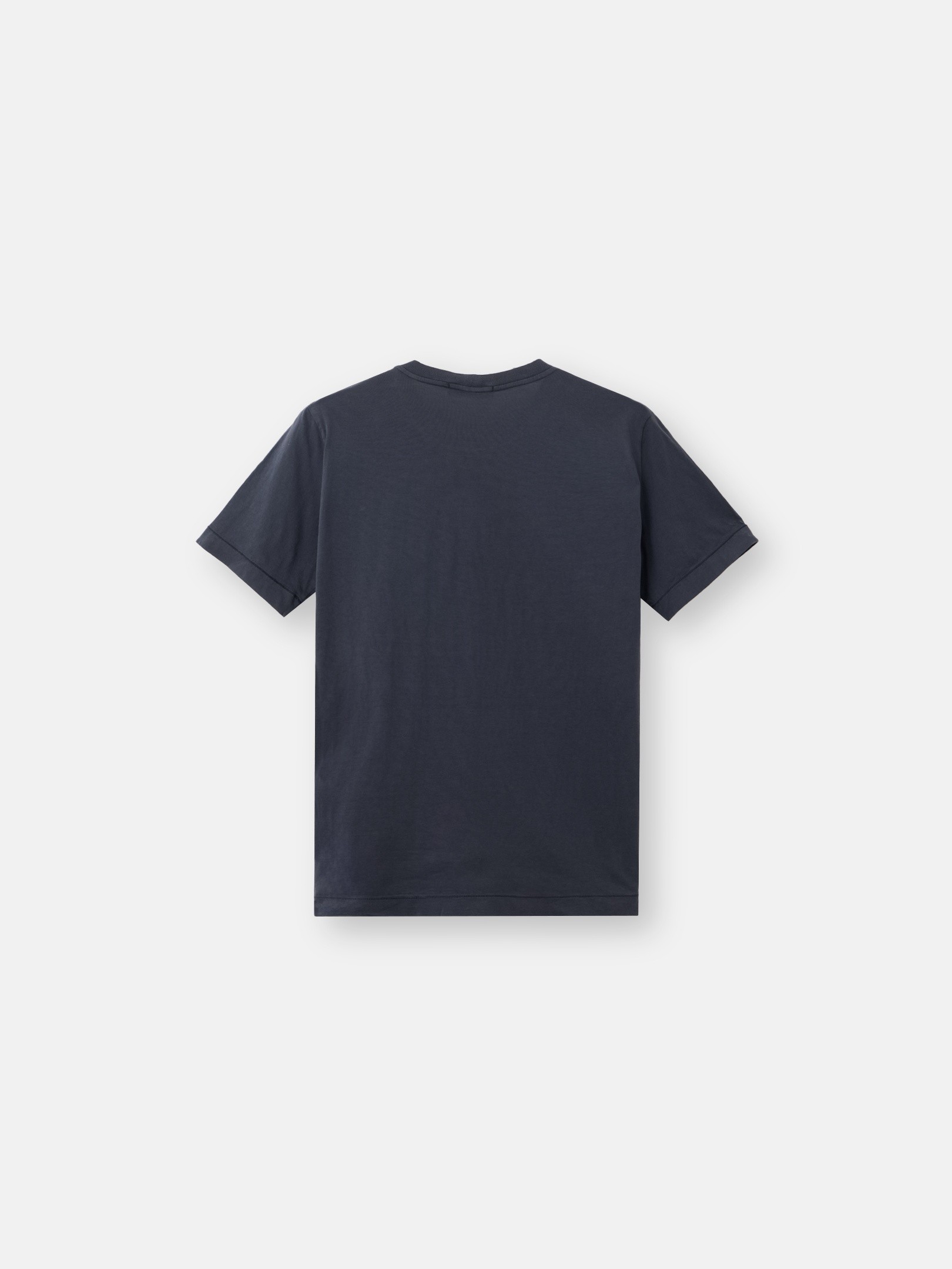Navy Blue Regular-fit T-shirt with Compass patch 2100002 LIGHT