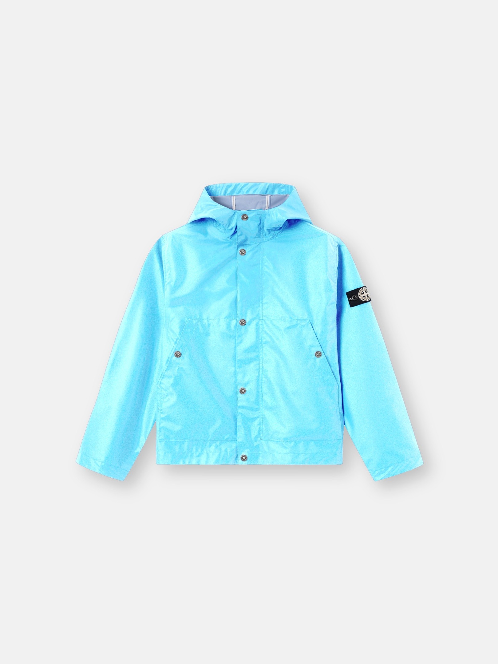 Bright Blue Wind-resistant hooded jacket 4100008 PLATED REFLECTIVE