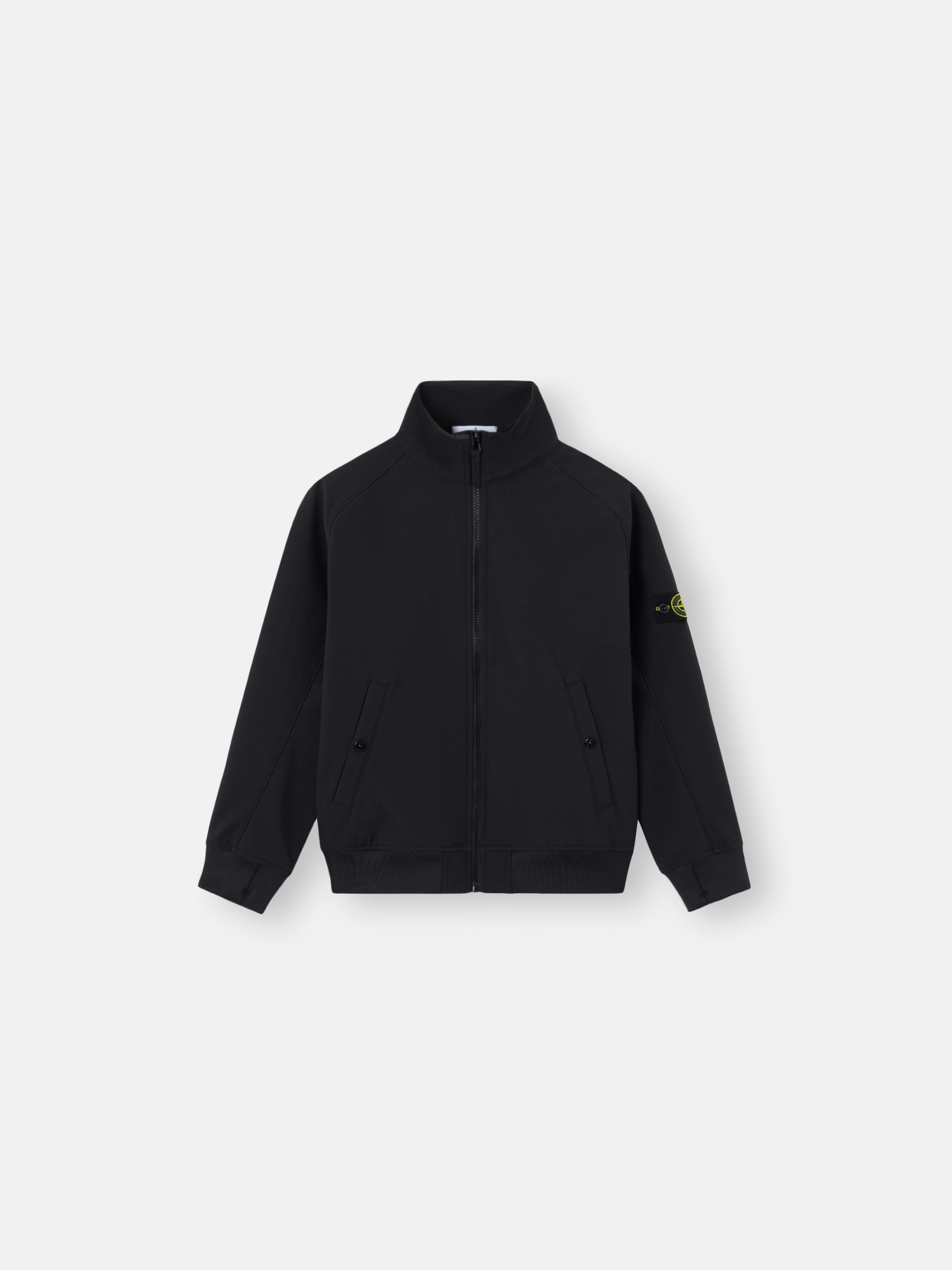 Black Weather-resistant stand collar jacket 4100011 LIGHT SOFT