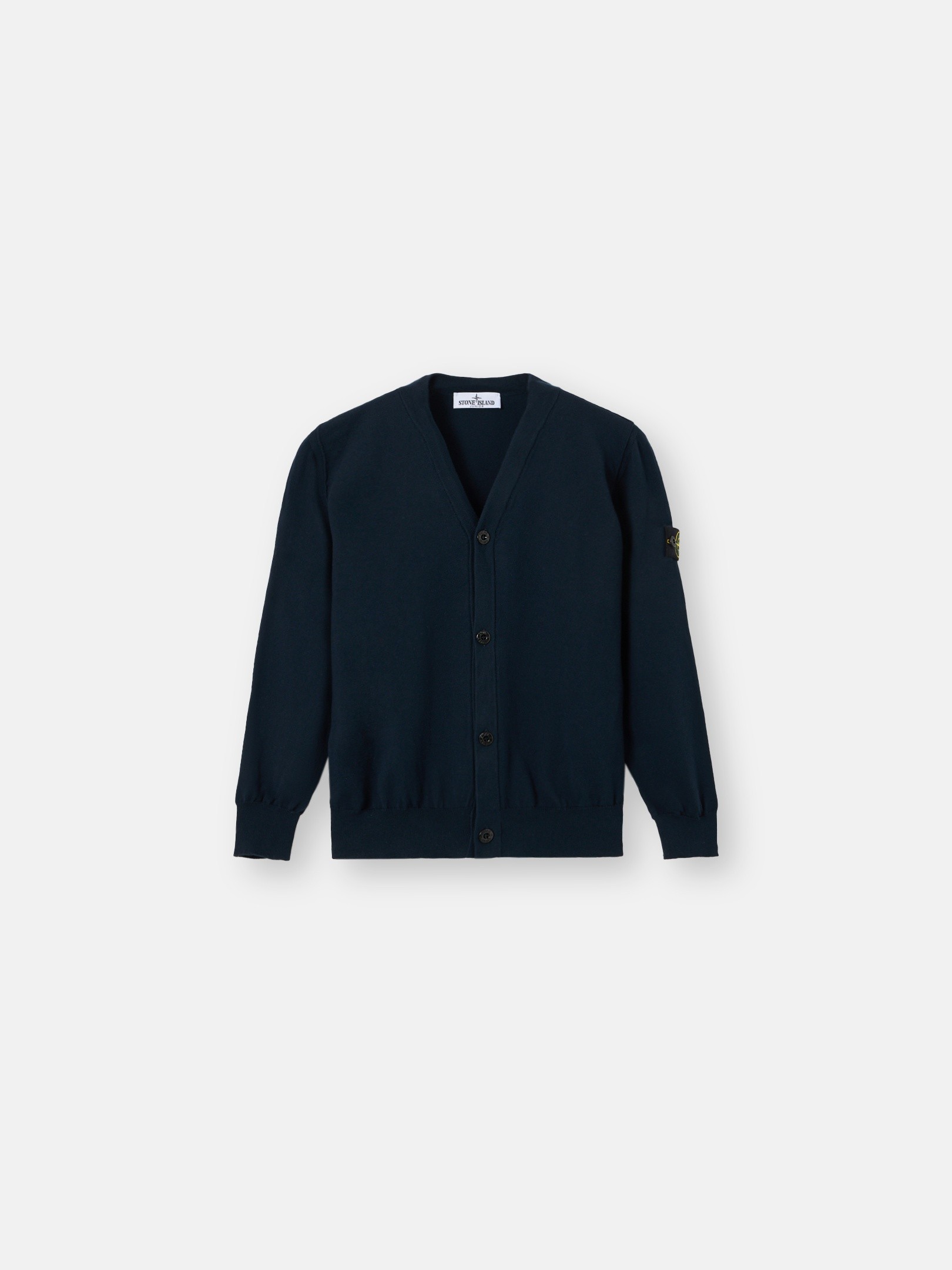 Navy Blue Cardigan with contrasting details 5100003 ORGANIC SOFT