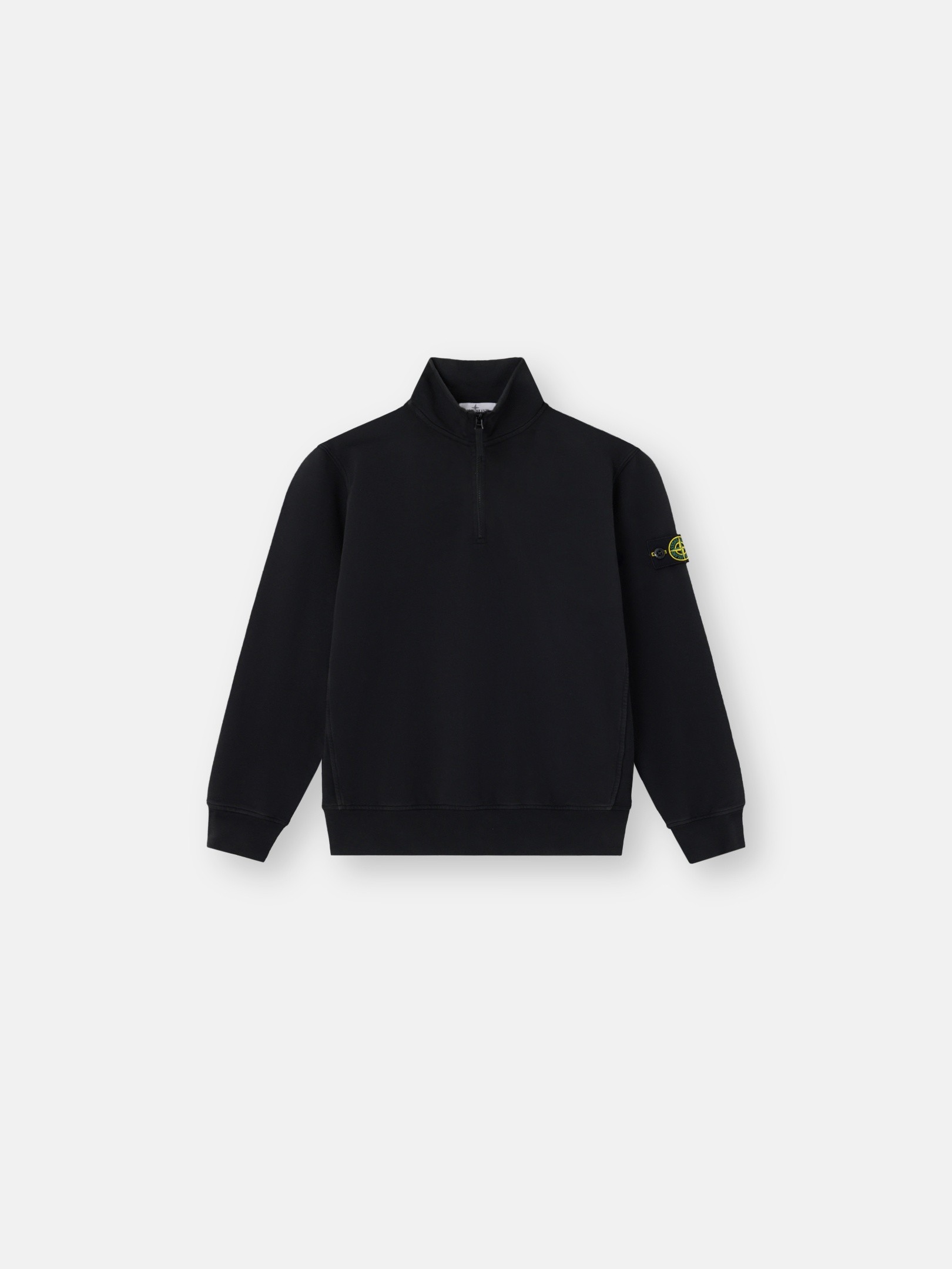 Black Regular-fit half-zip sweatshirt 6100013 ORGANIC COTTON