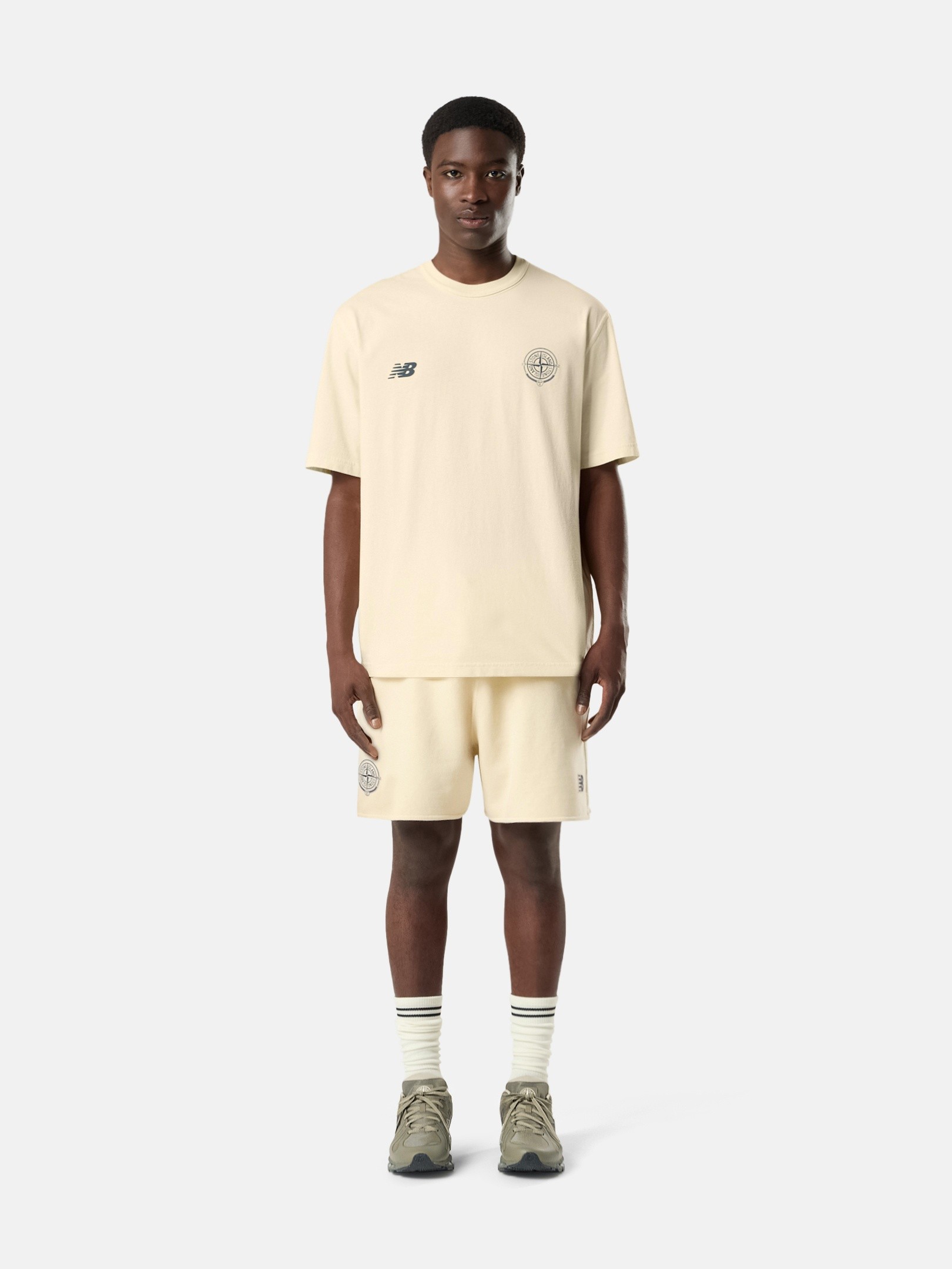 Ivory Regular-fit T-shirt STONE ISLAND | NEW BALANCE SUMMER_'026