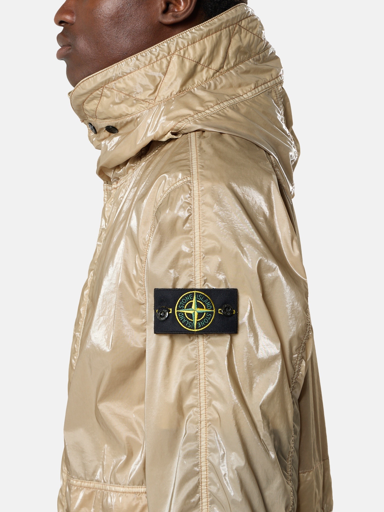 Dove Grey Hooded jacket with 