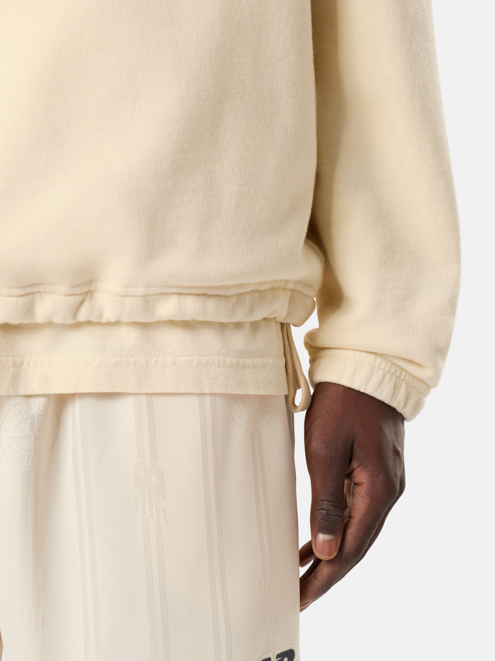 Ivory Oversized-fit sweatshirt with chest pocket STONE ISLAND