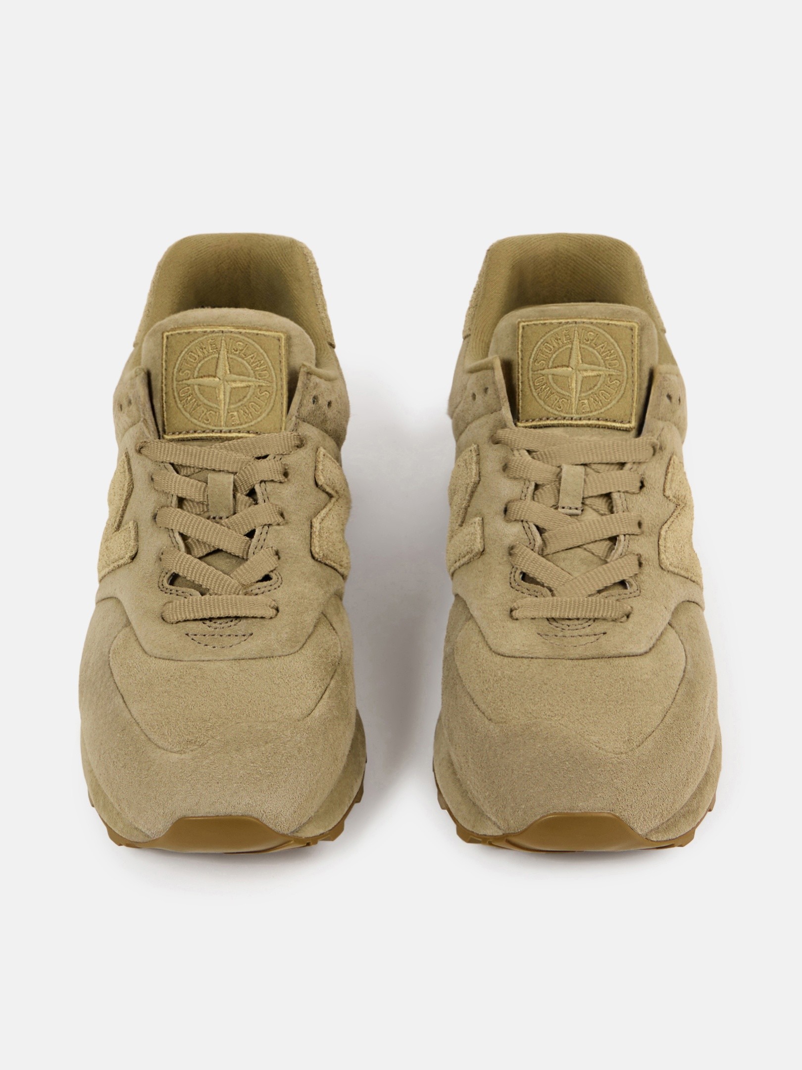 Dark Beige Sneaker with padded construction STONE ISLAND Dark Beige Sneaker with padded construction STONE ISLAND