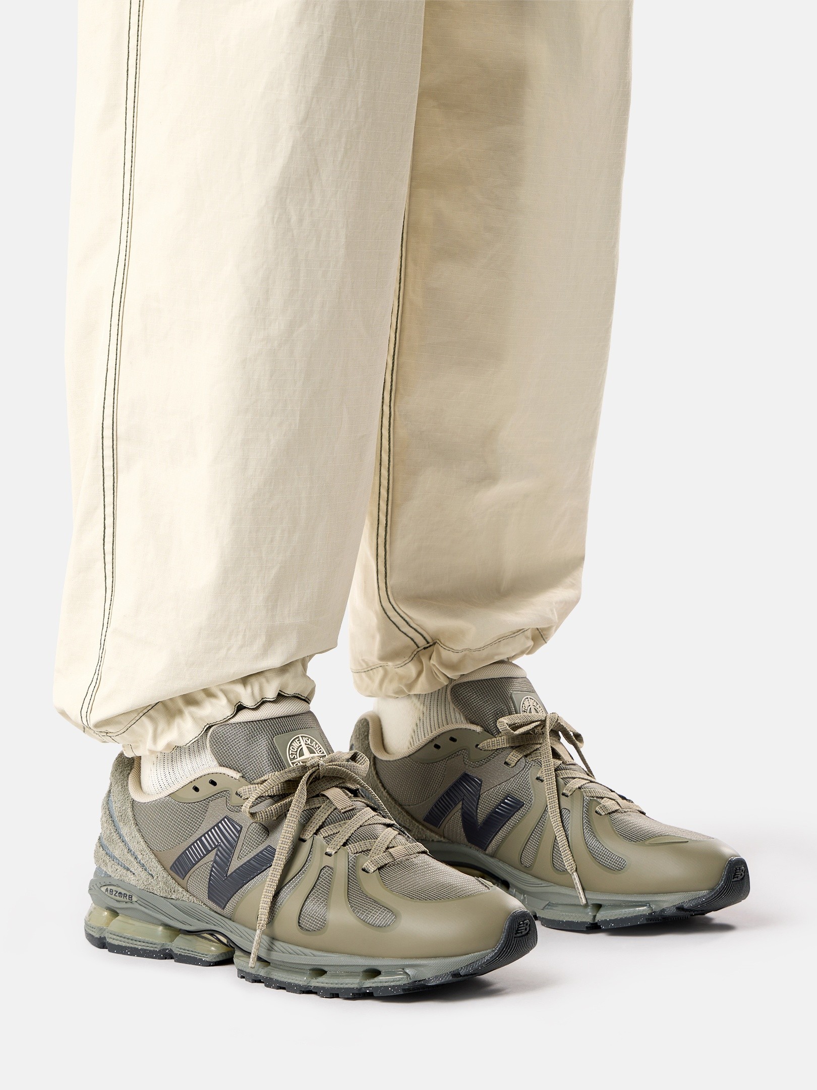 Dove Grey Sneaker with ABZORB midsole STONE ISLAND | NEW BALANCE