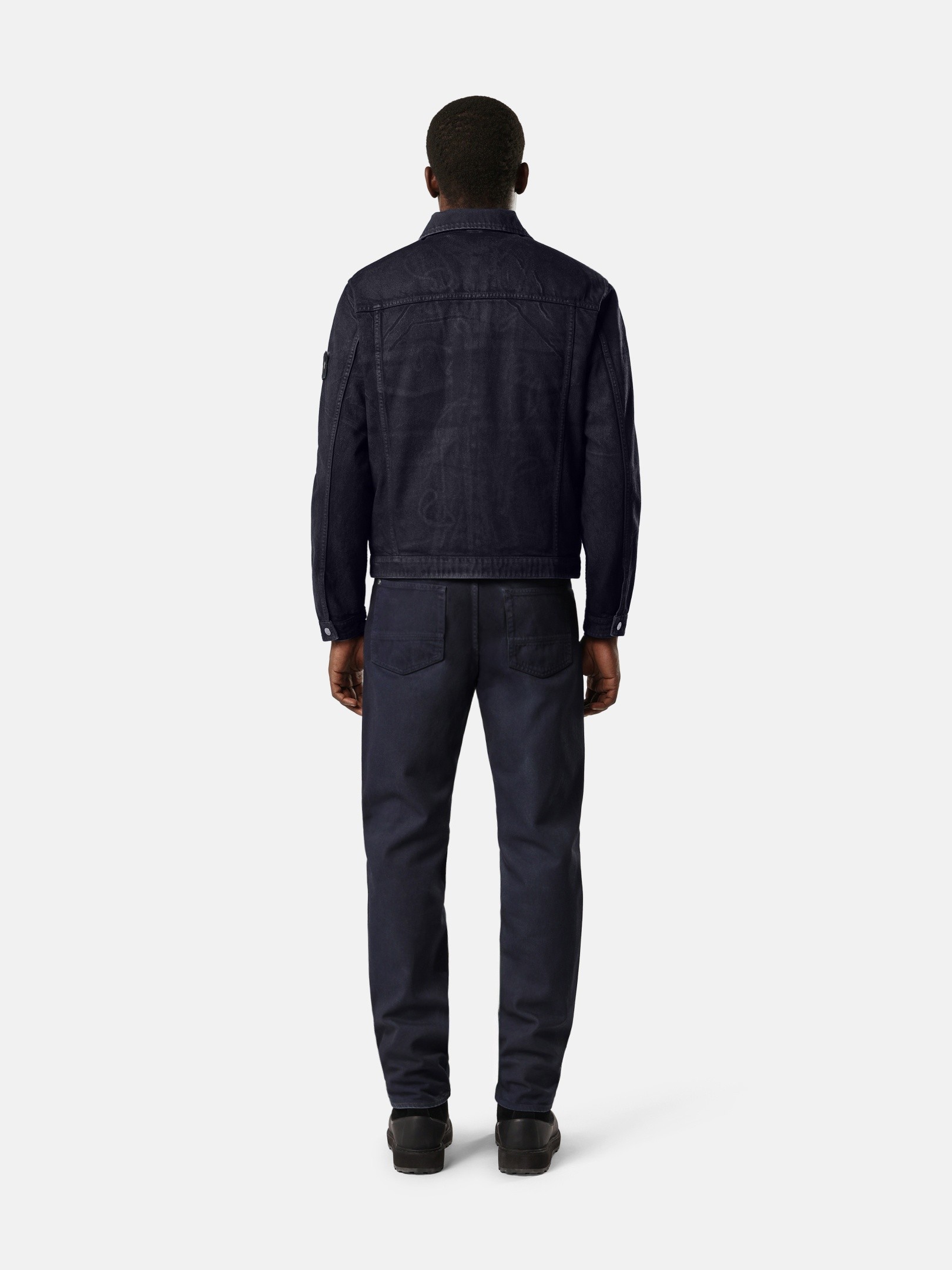 Slate Blue Jacket with detachable down vest and anti-drop 4100002
