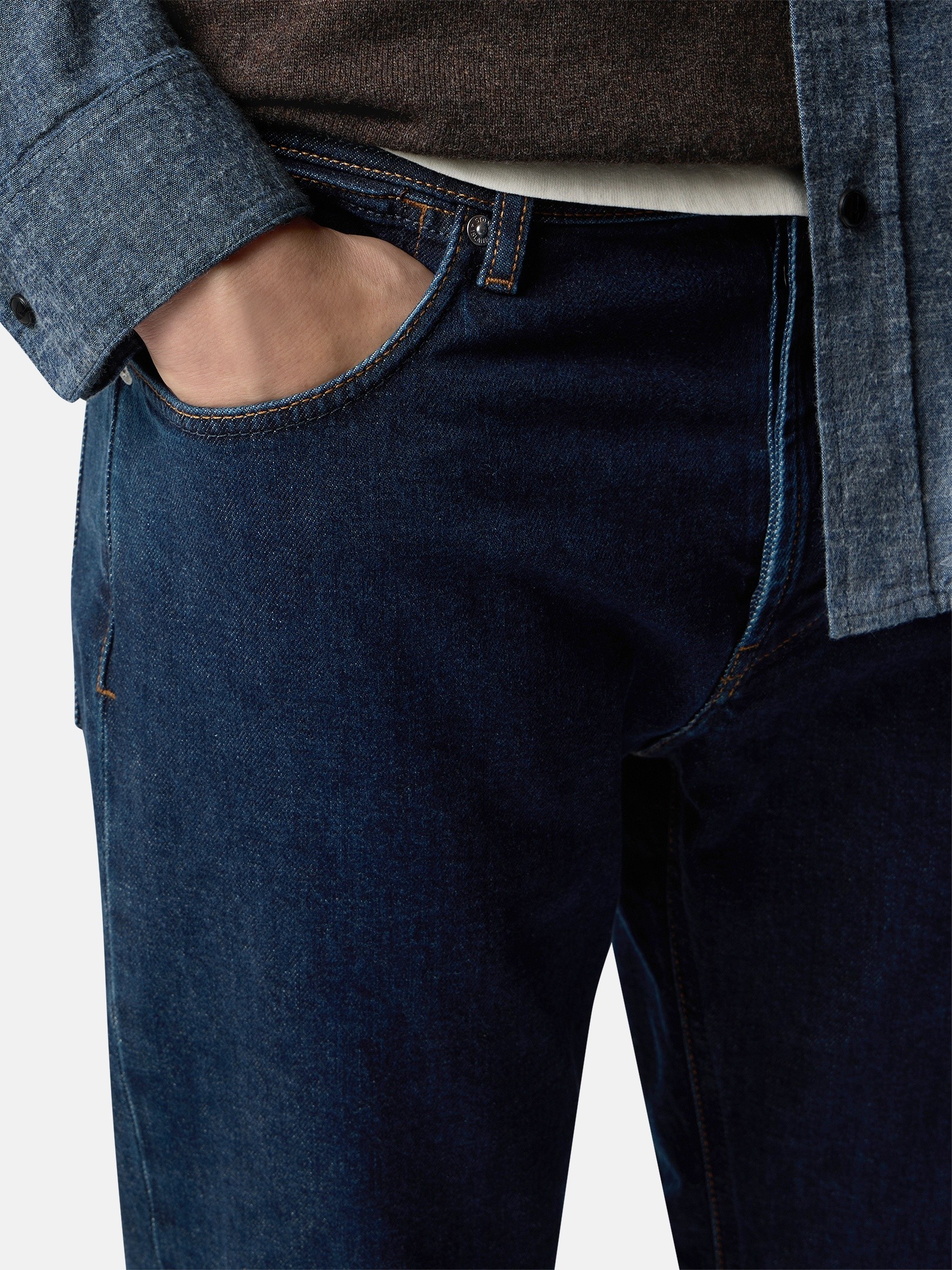 Blue Rinse Slim-fit five-pocket jeans J100007 STRETCH INDIGO DENIM