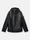 0100001 LEATHER ORGANZA Black Stone Island