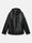 undefined 0100001 LEATHER ORGANZA Noir Stone Island