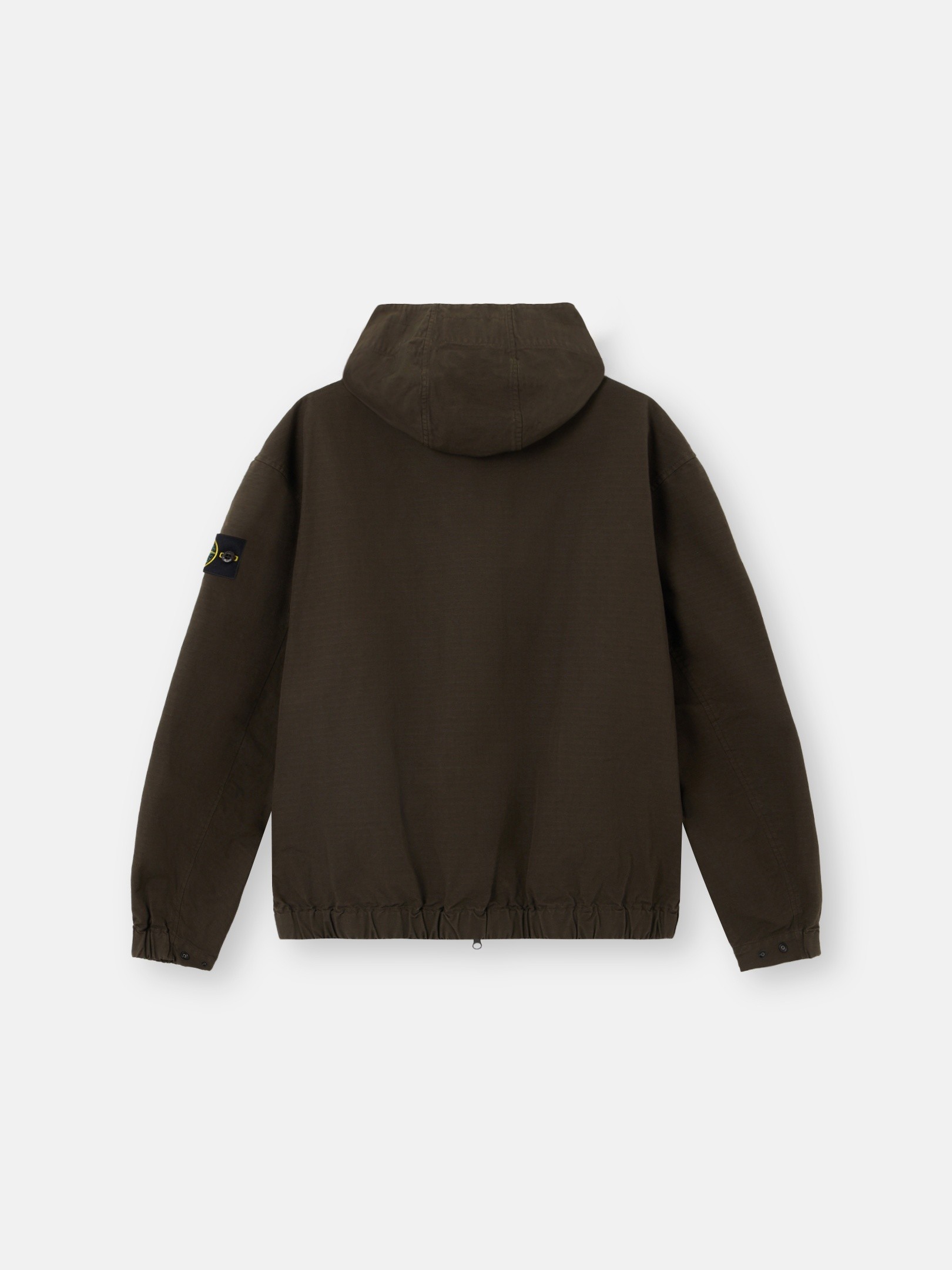 Coal Gray Comfort-fit hooded overshirt with zip pockets 1200011
