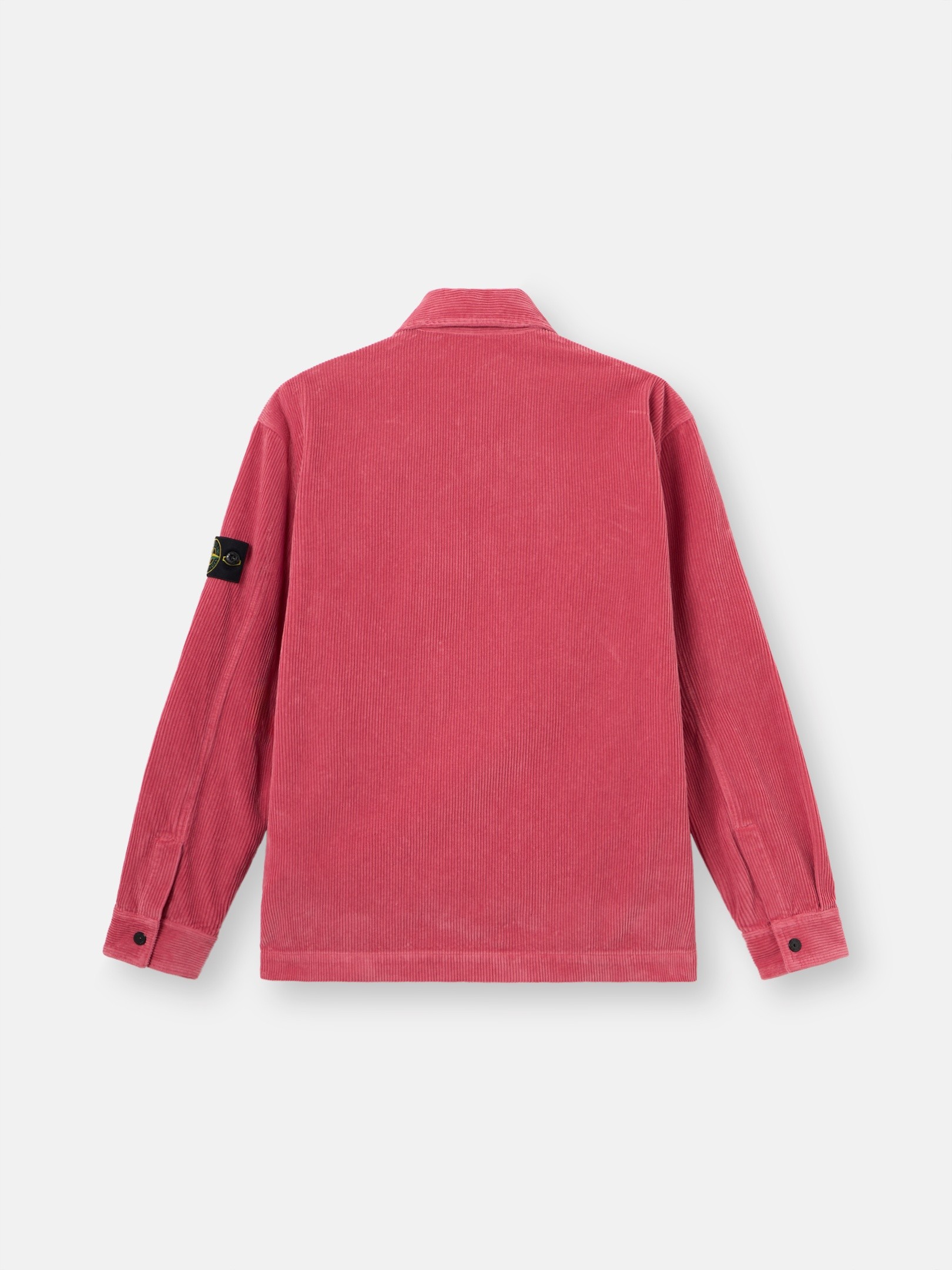 Geranium Comfort-fit snap-front overshirt with chest pocket