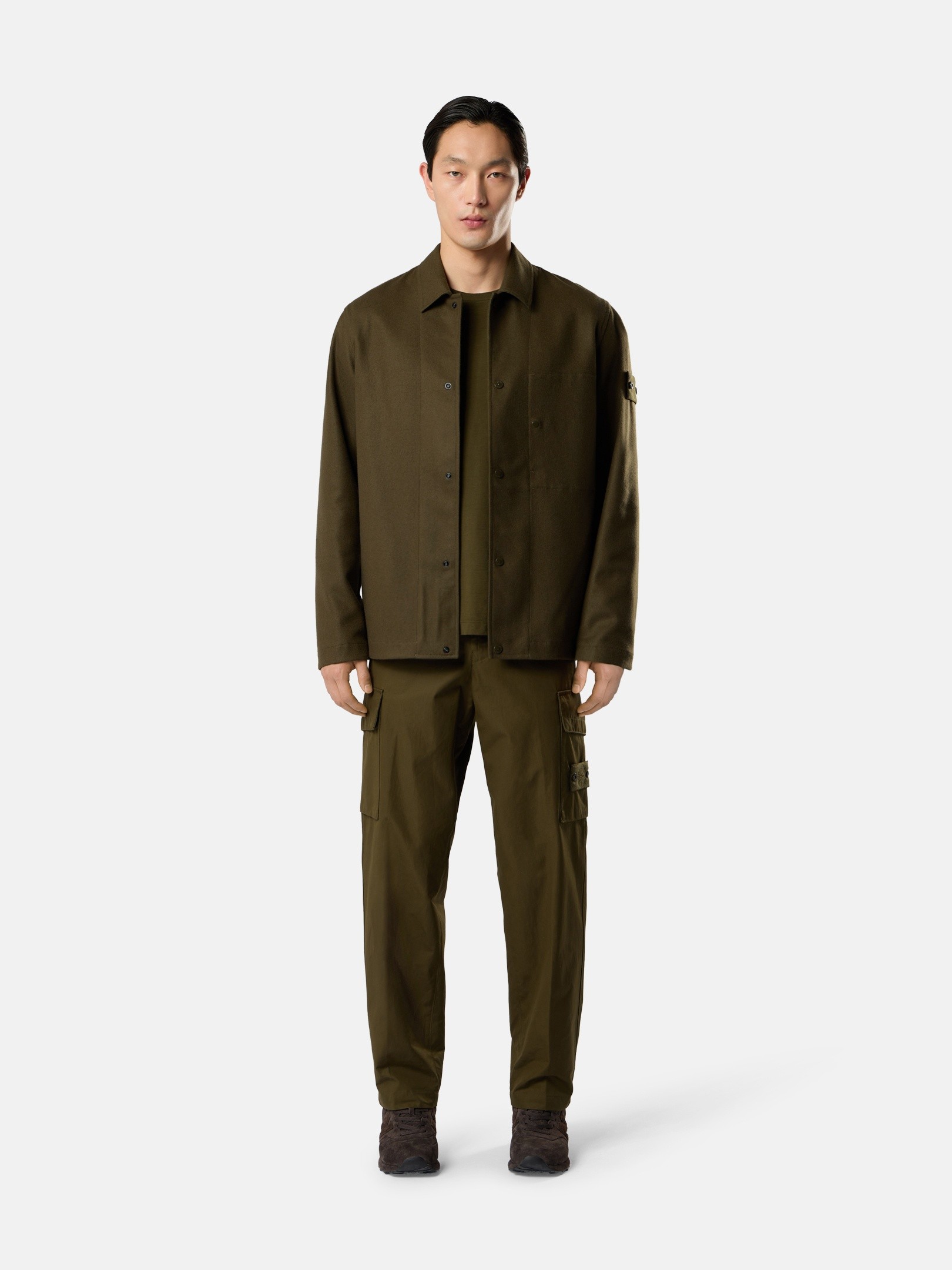 STONE  ナイロン オーバーシャツ ジャケット オーバーシャツ・シャツジャケット・メンズ | Stone Island