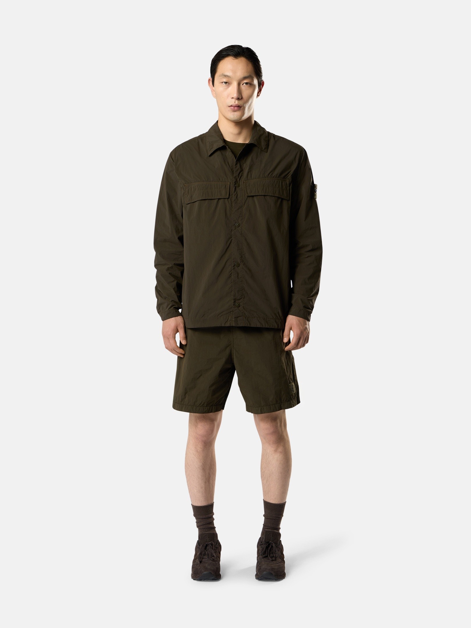 モノクロのジャケット、パンツ、ニットウェアのStone Island Ghost
