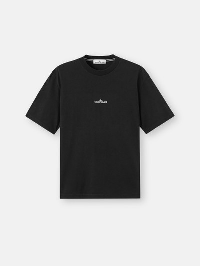 Black Regular-fit T-shirt with 'Mud' print 2100001 ORGANIC COTTON