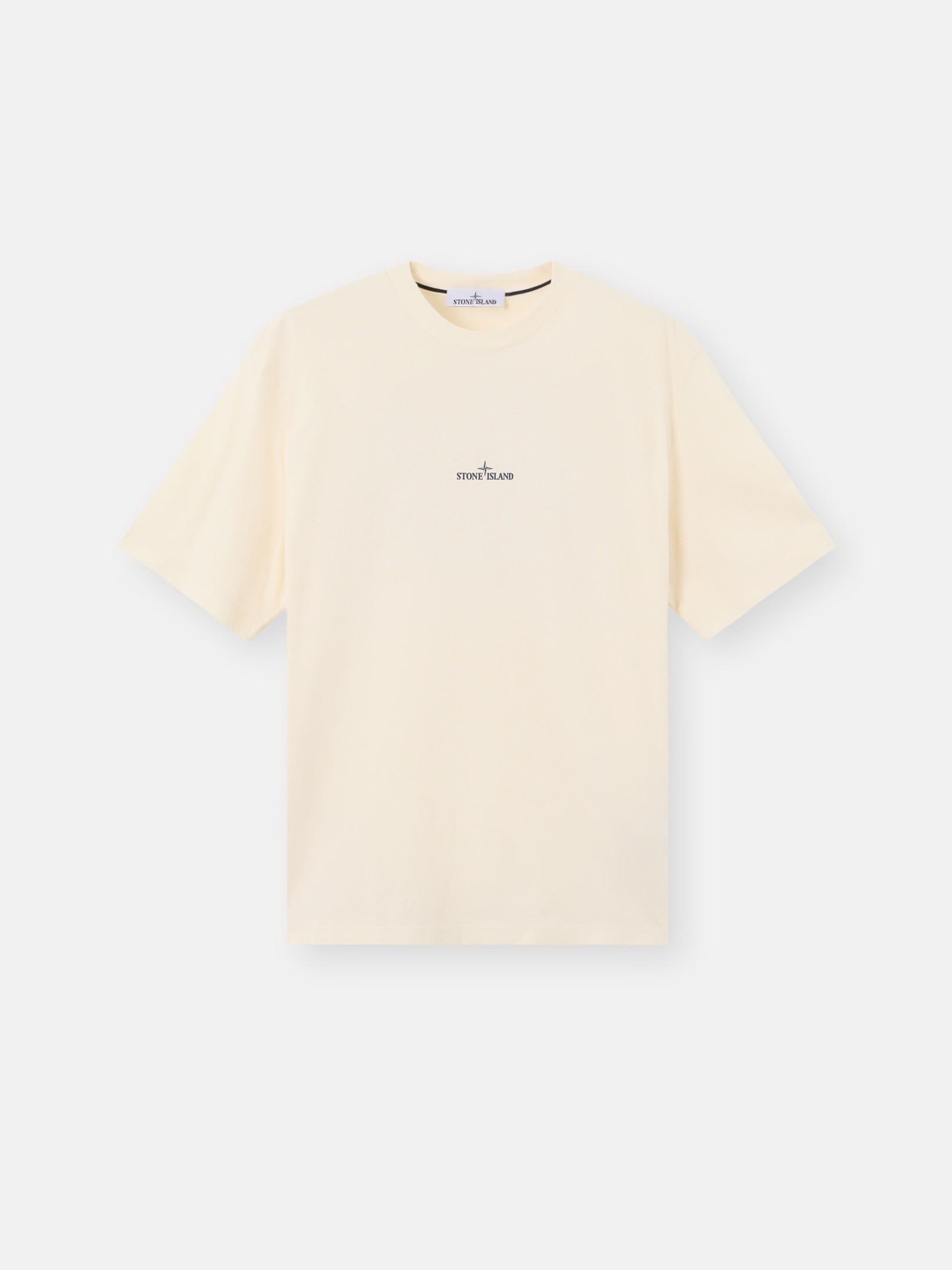 Ivory Regular-fit T-shirt with 'Mud' print 2100001 ORGANIC COTTON