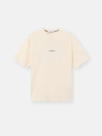 Ivory Regular-fit T-shirt with 'Mud' print 2100001 ORGANIC COTTON