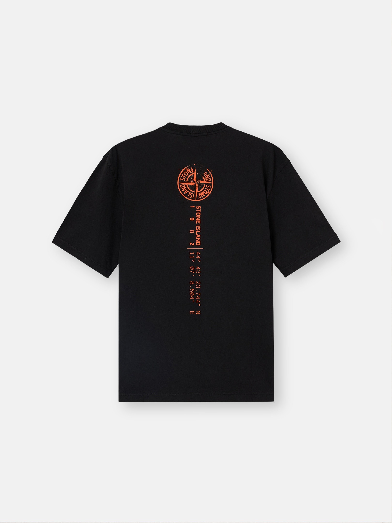 stone  Ｔシャツ M Black Regular-fit T-shirt with 'Vertical Placement' print 2100001