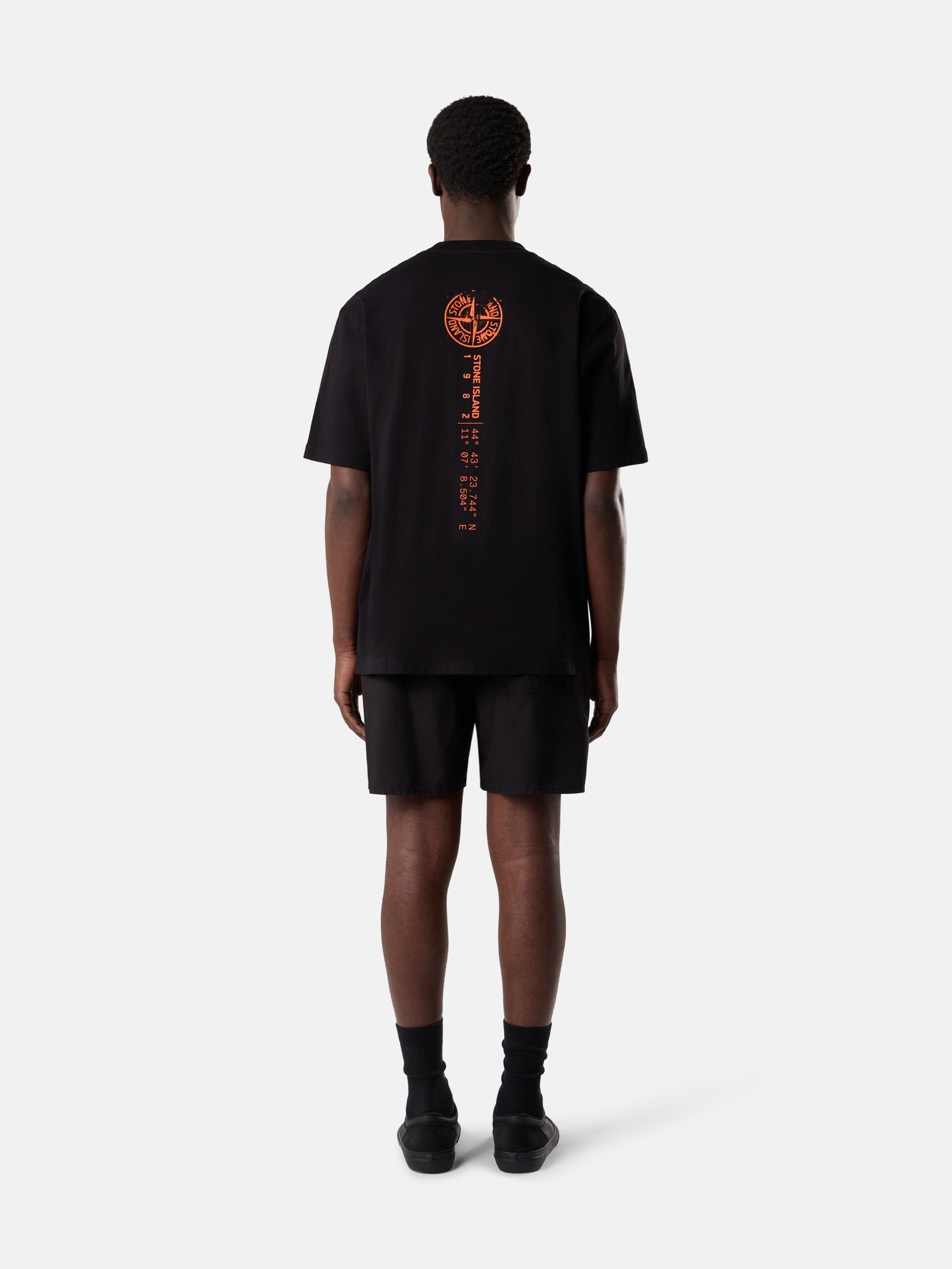 Black Regular-fit T-shirt with 