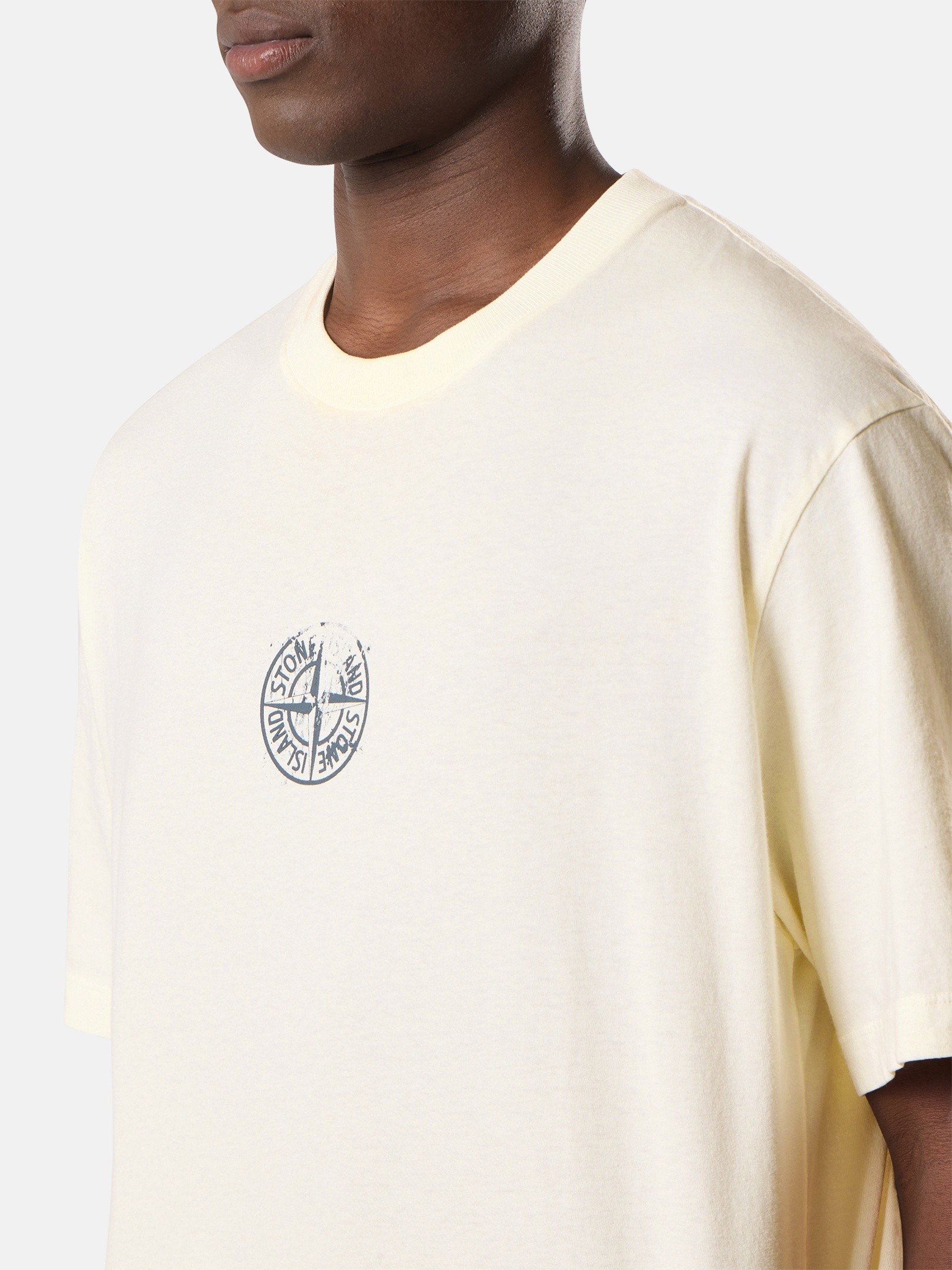 Ivory Regular-fit T-shirt with 'Vertical Placement' print 2100001