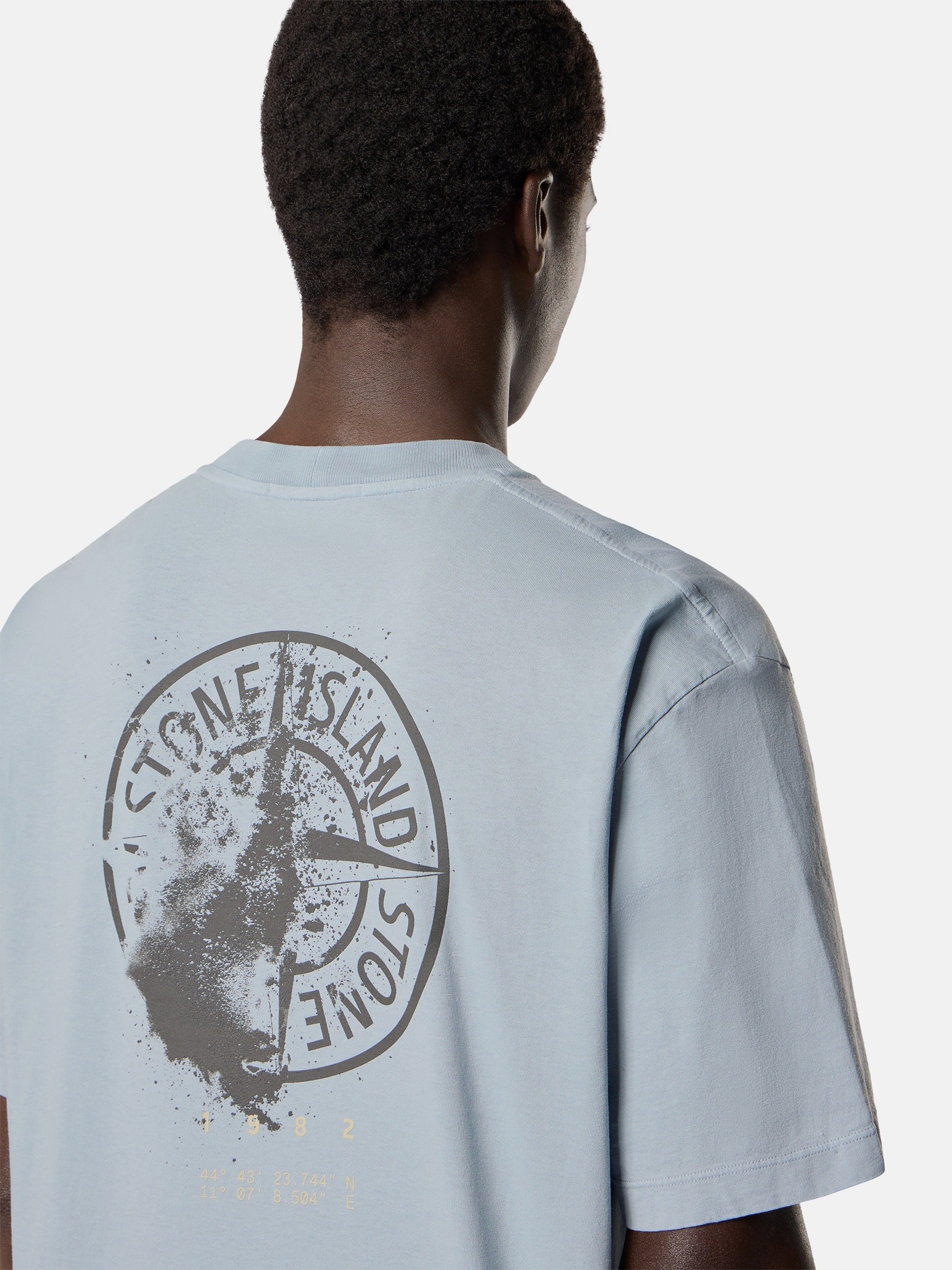 Ash Gray Regular-fit T-shirt with 'Desert' print 2100001 ORGANIC