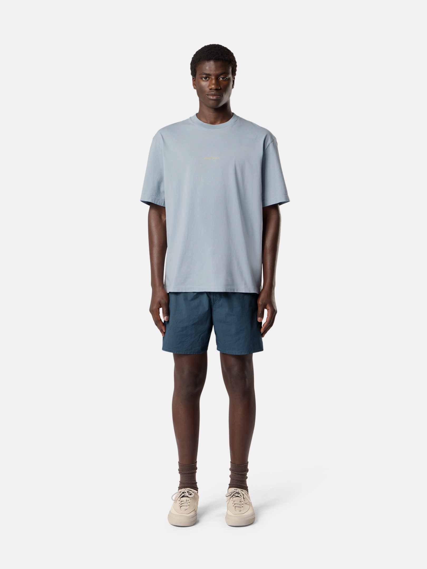 Ash Gray Regular-fit T-shirt with 'Desert' print 2100001 ORGANIC