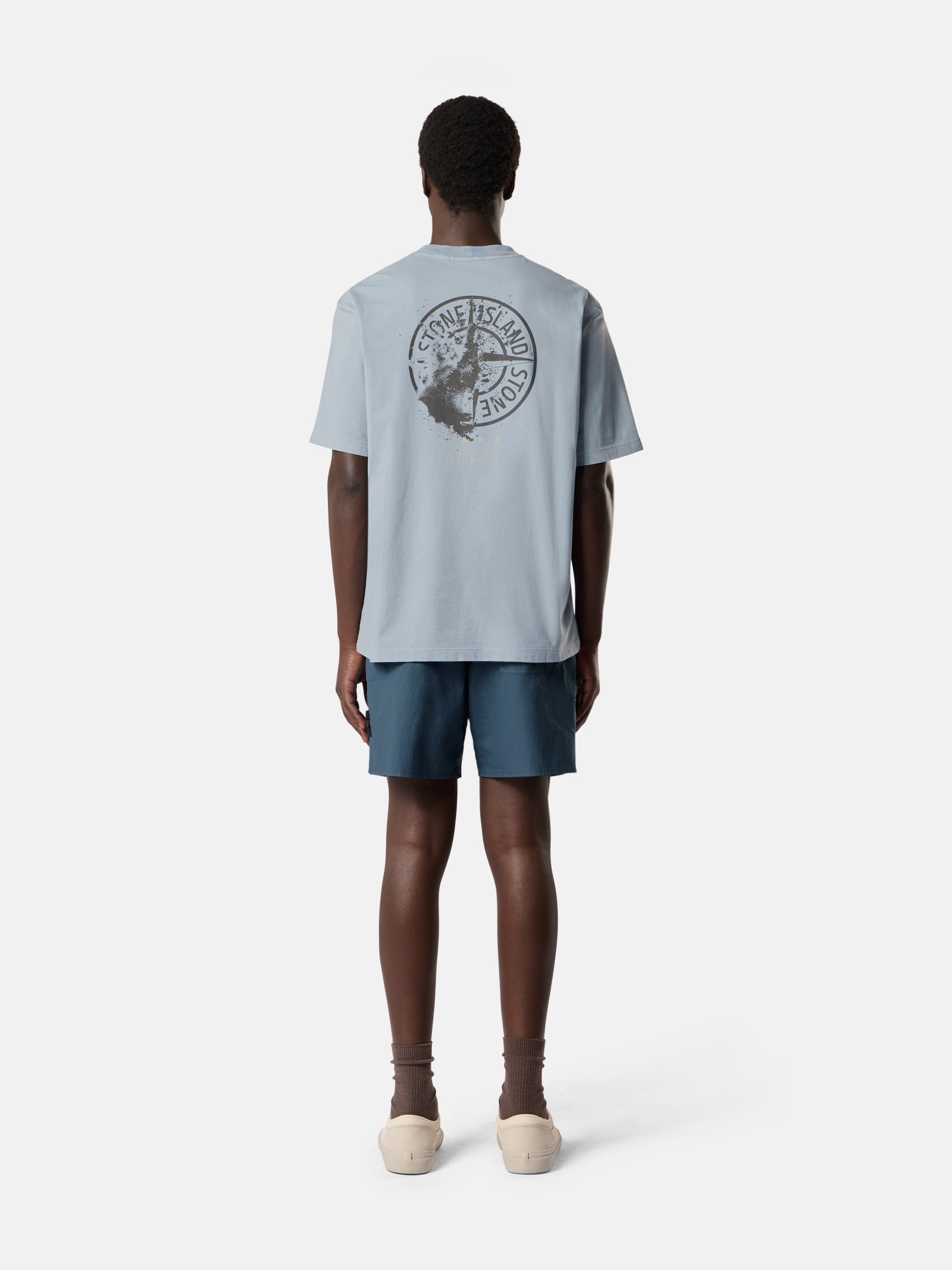Ash Gray Regular-fit T-shirt with 'Desert' print 2100001 ORGANIC