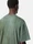 2100002 ORGANIC COTTON JERSEY, LASER COLOUR GARMENT DYED Ozeangrün Stone Island