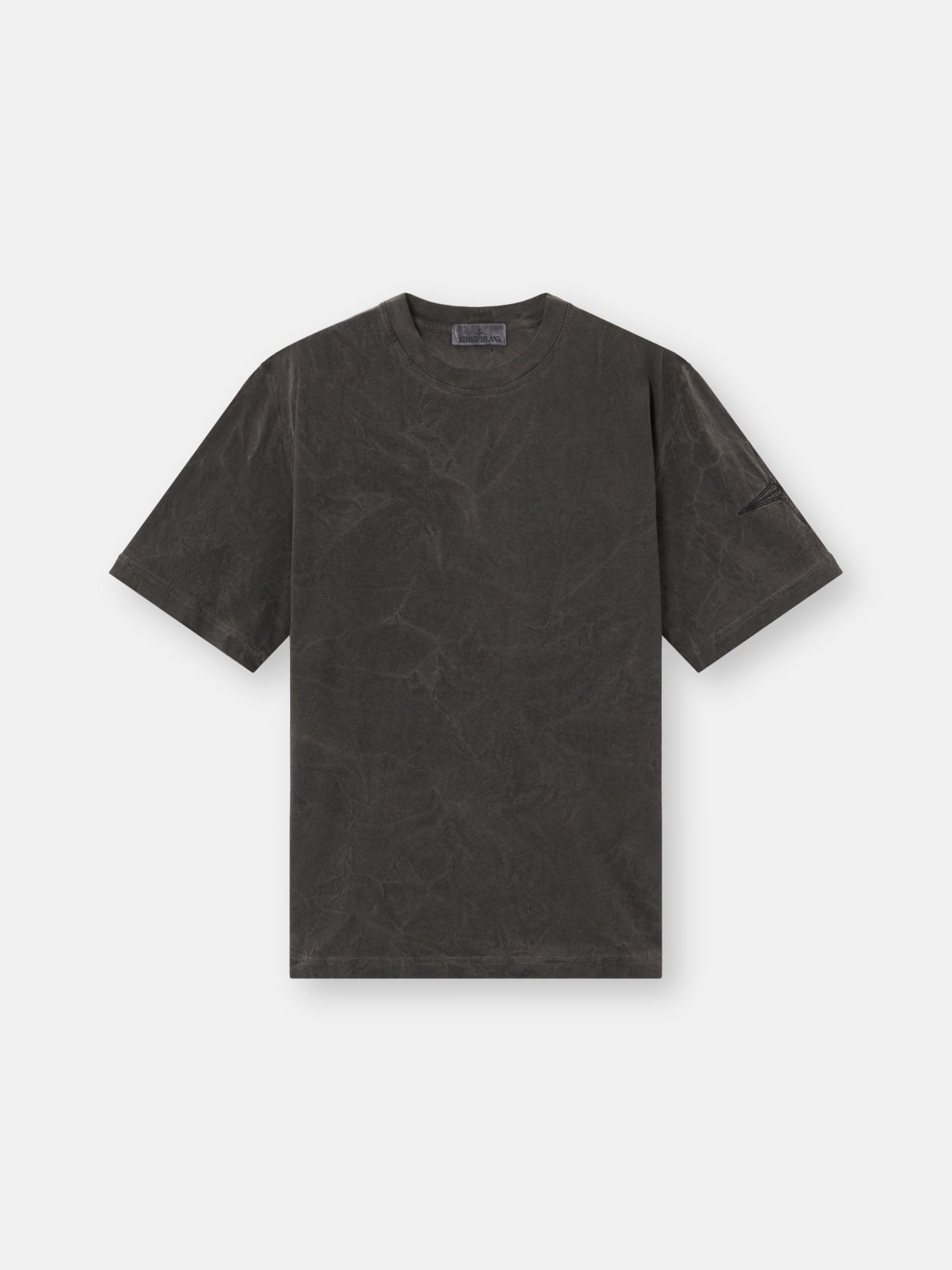 Black Regular-fit pigment-dyed T-shirt 2100024 UNEVEN PIGMENT DYED